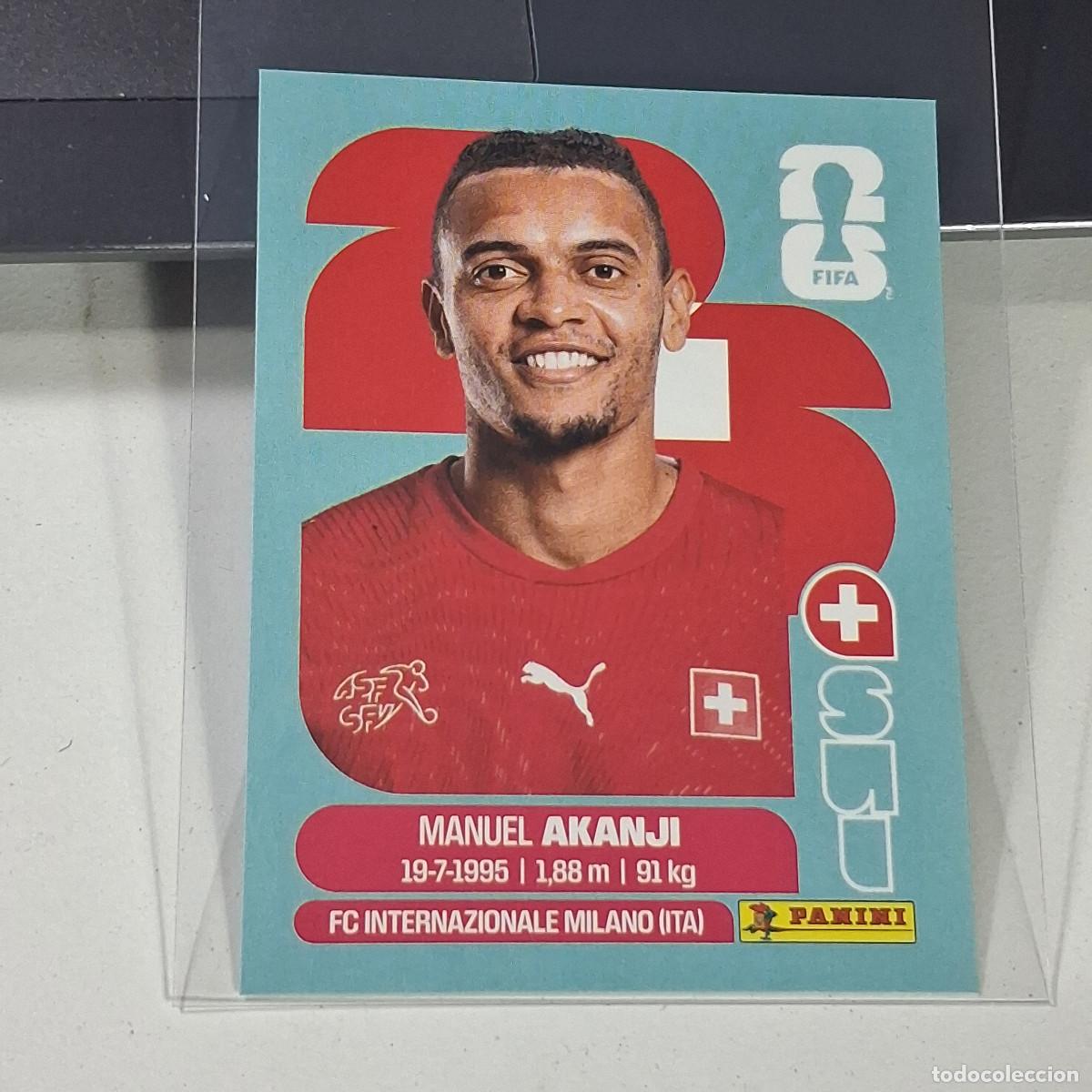 Fu&szlig;ball-Sticker: B34 SUI4 MANUEL AKANJI 4 SUIZA SUI SWITZERLAND MUNDIAL FIFA WORLD CUP 2026 STICKER PANINI