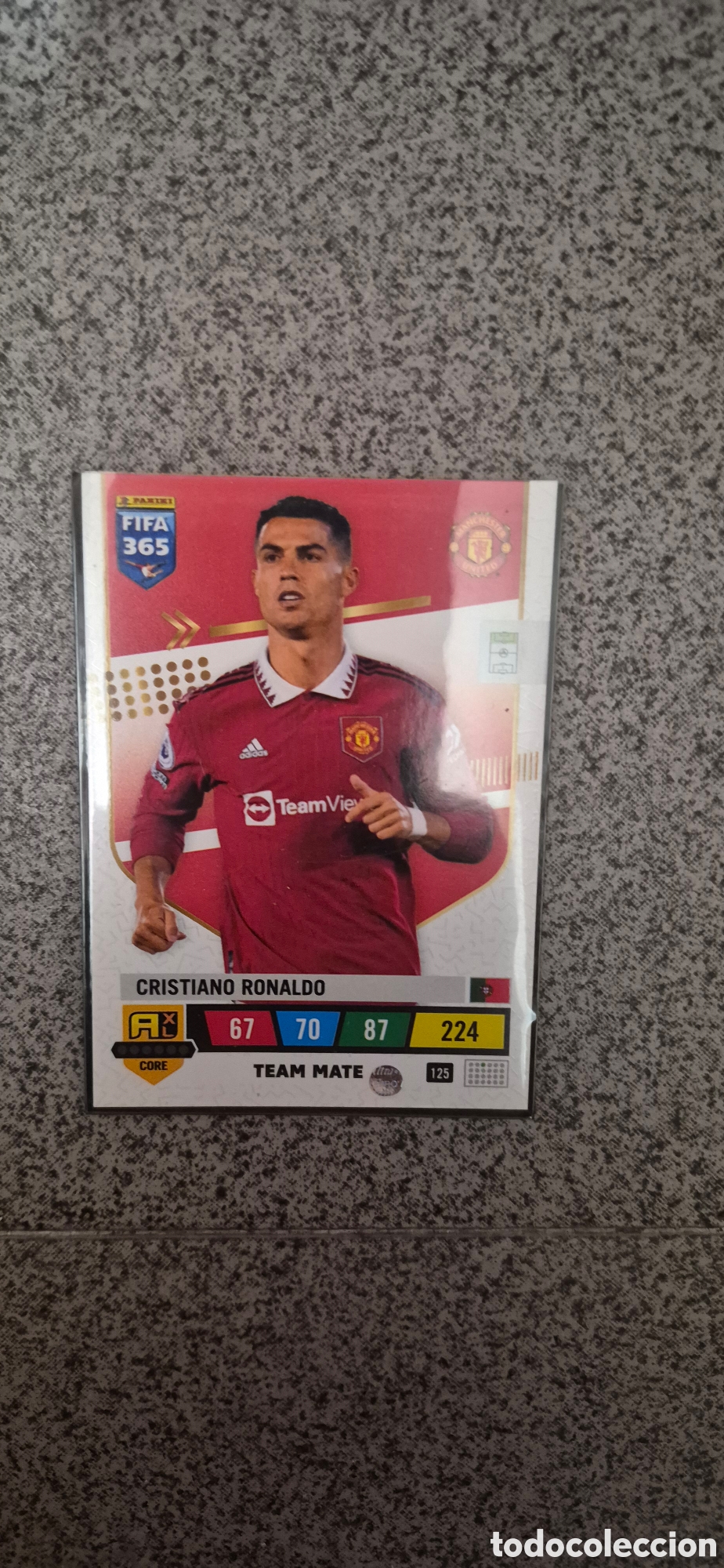 Cromos de f&uacute;tbol: CROMO CRISTIANO RONALDO