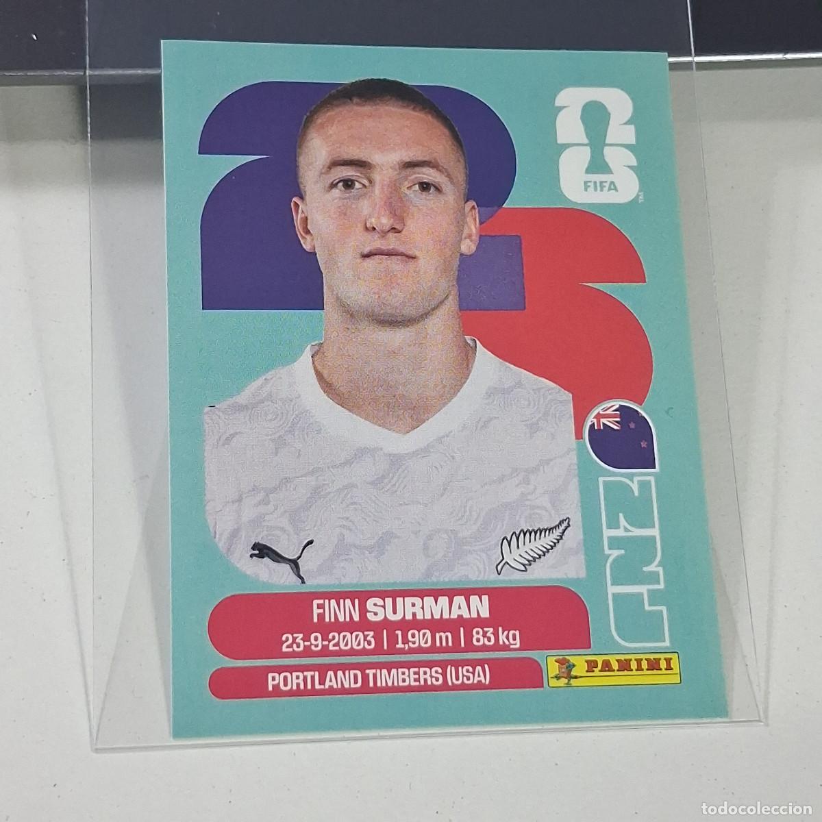 Cromos de f&uacute;tbol: B34 NZL9 FINN SURMAN 9 NUEVA ZELANDA NZL NEW ZEALAND MUNDIAL FIFA WORLD CUP 2026 STICKER PANINI