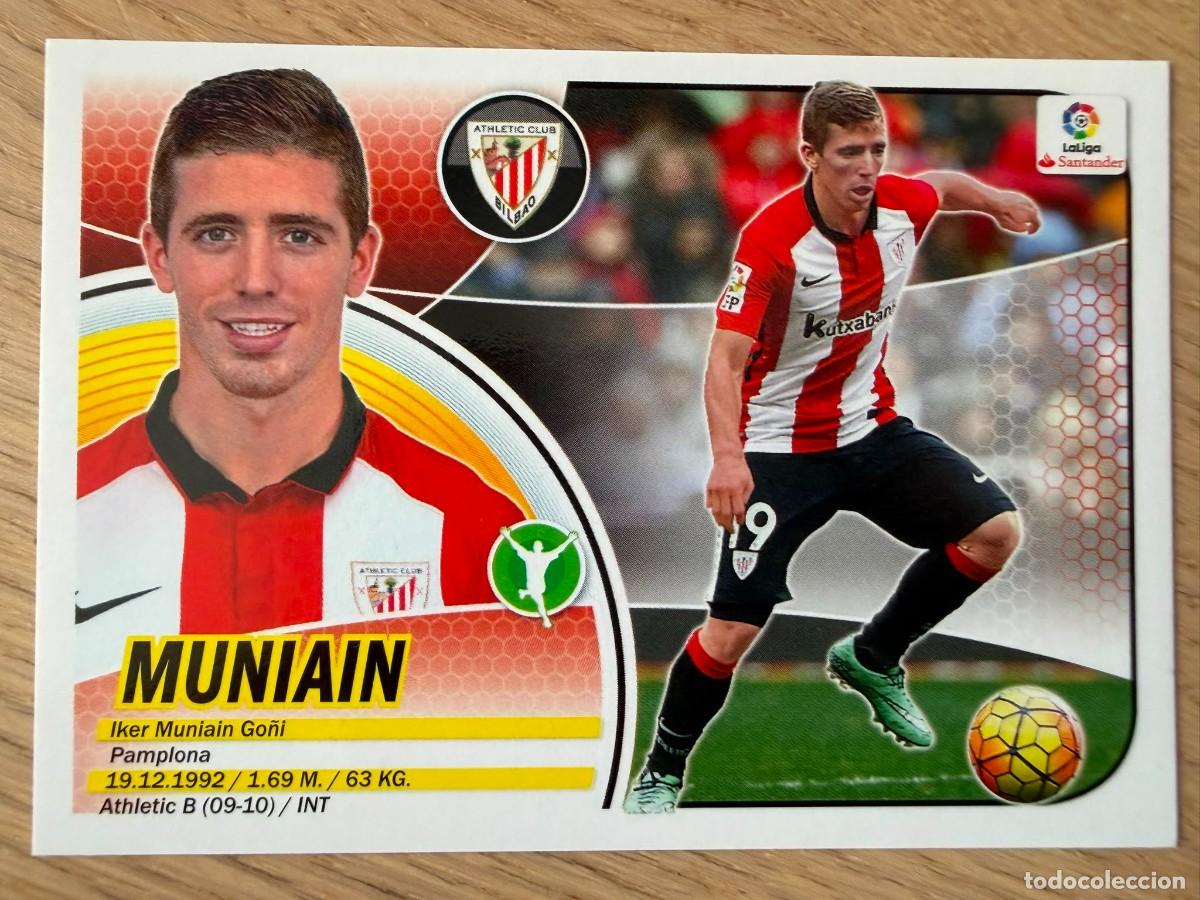 Cromos de f&uacute;tbol: 14A 14 A MUNIAIN ATHLETIC BILBAO 16 17 2016 2017 LIGA SANTANDER COLECCIONES ESTE SIN PEGAR STICKER