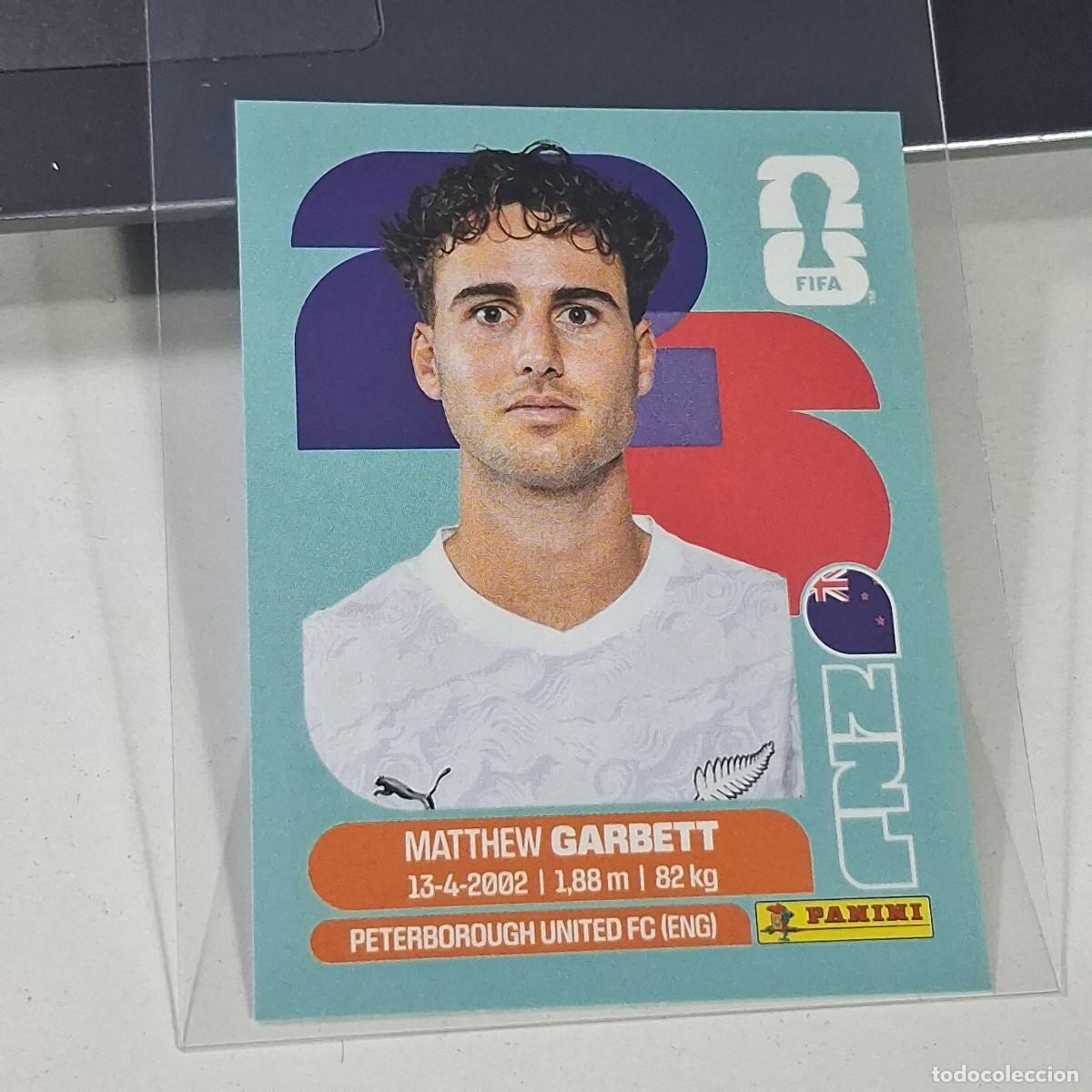 Cromos de f&uacute;tbol: B34 NZL14 MATTHEW GARBETT 14 NUEVA ZELANDA NZL NEW ZEALAND MUNDIAL FIFA WORLD CUP 2026 STICKER PANI