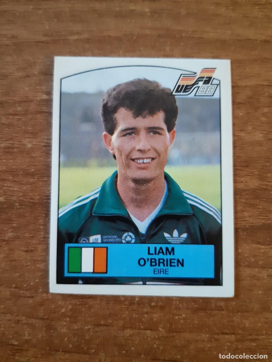 Cromos de f&uacute;tbol: N&deg;197 LIAM O'BRIEN EIRE IRLANDA EURO 88 PANINI EUROCOPA ALEMANIA 1988. NUNCA PEGADO, SIN PEGAR