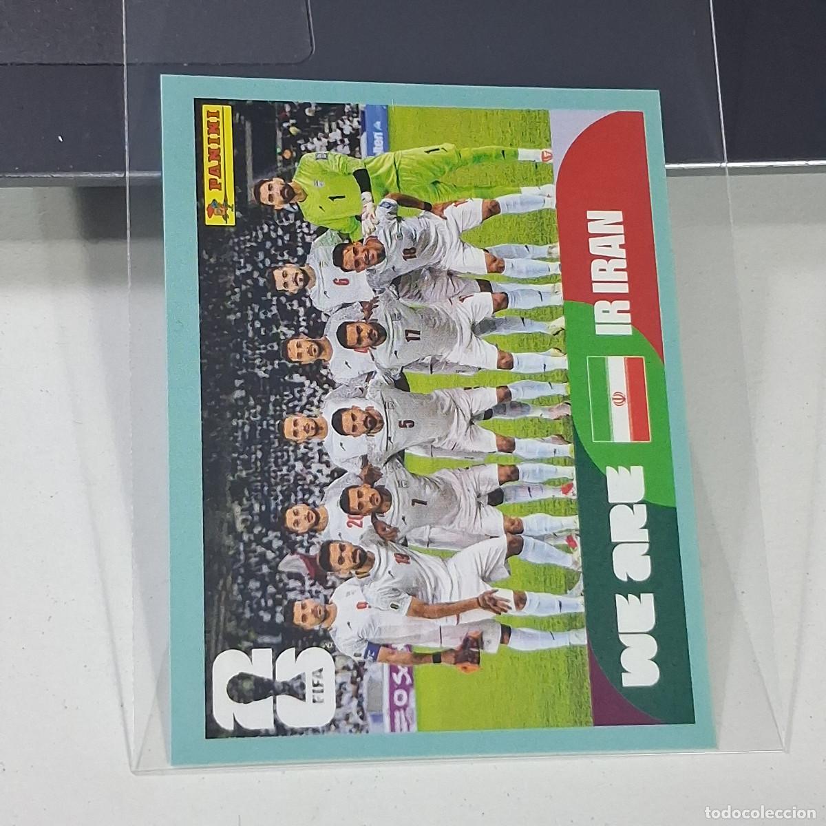 Cromos de f&uacute;tbol: B34 IRN13 TEAM PHOTO EQUIPO 13 IR&Aacute;N IRAO IRN MUNDIAL FIFA WORLD CUP 2026 STICKER PANINI