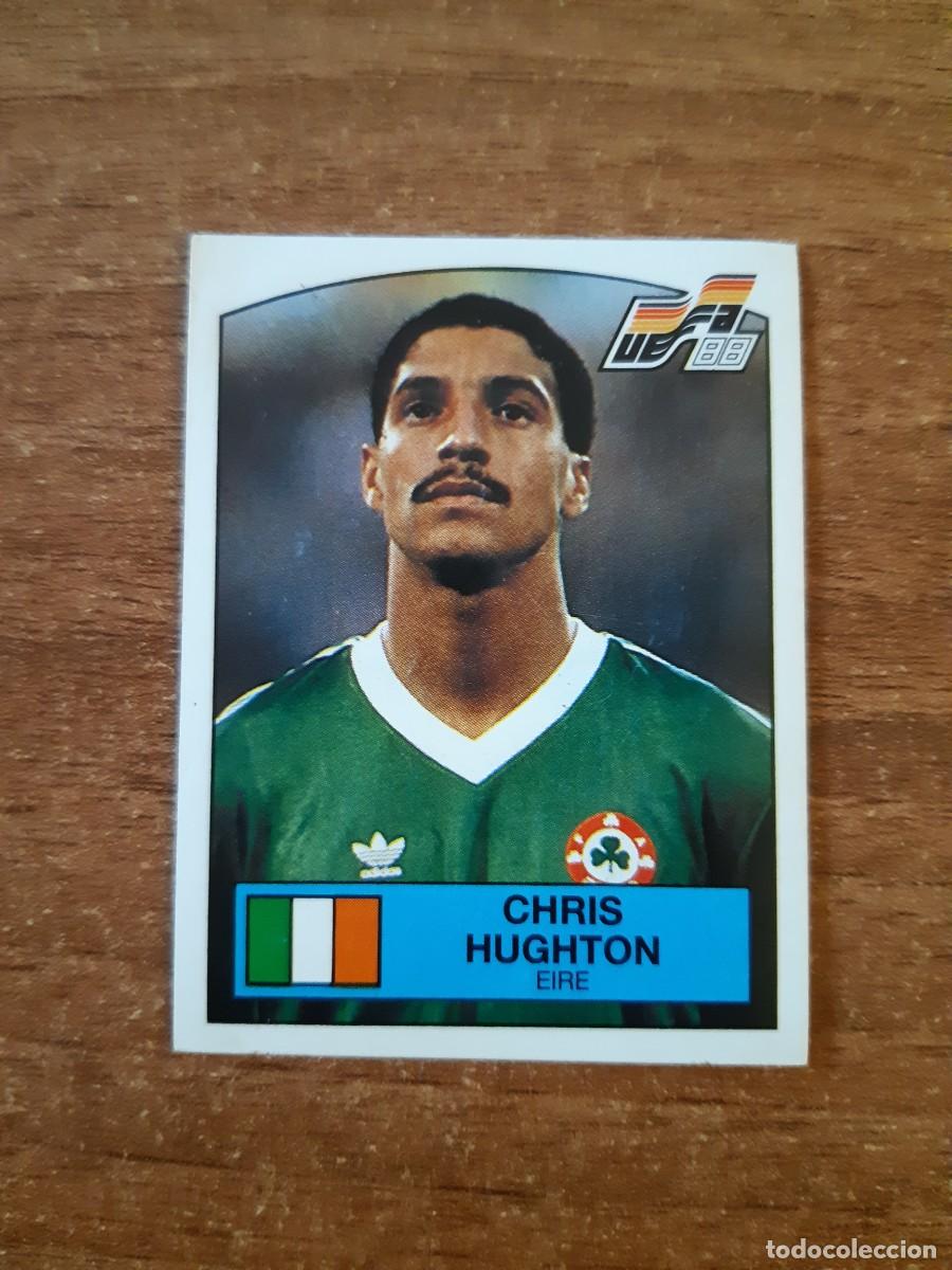 Cromos de f&uacute;tbol: N&deg;194 CHRIS HUGHTON EIRE IRLANDA EURO 88 PANINI EUROCOPA ALEMANIA 1988. NUNCA PEGADO, SIN PEGAR