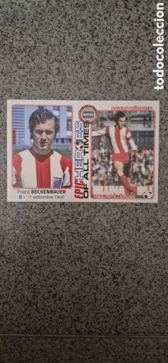 Cromos de f&uacute;tbol: CROMO BECKENWBAUER NUEVO