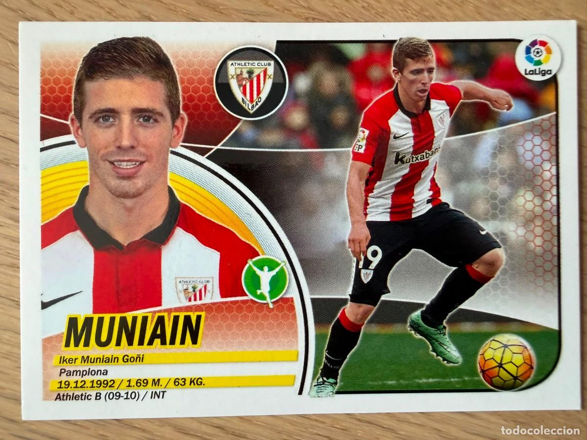 Cromos de f&uacute;tbol: 14A MUNIAIN LOGO SOLO LIGA ATHLETIC BILBAO 16 17 2016 2017 LIGA SANTANDER COLECCIONES ESTE SIN PEGAR
