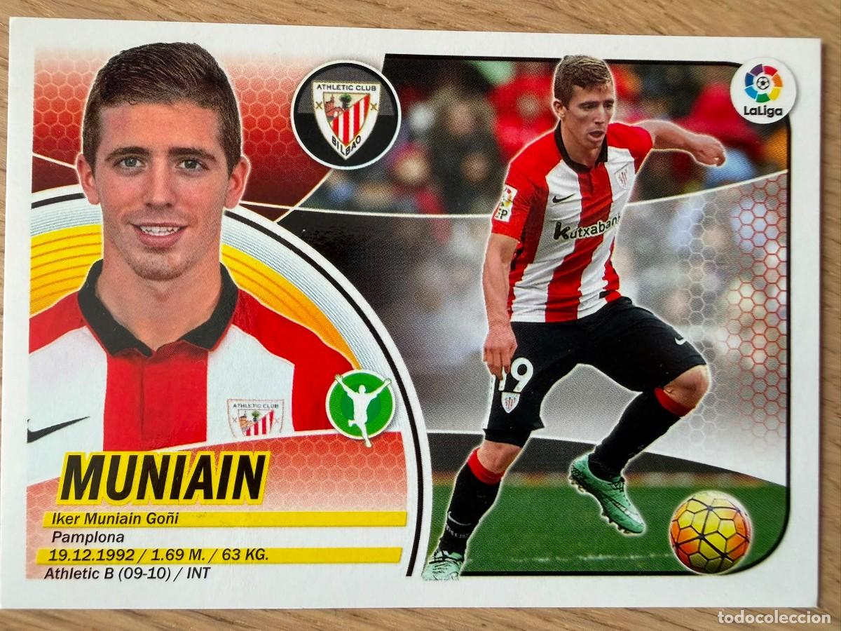 Cromos de f&uacute;tbol: 14A MUNIAIN LOGO SOLO LIGA ATHLETIC BILBAO 16 17 2016 2017 LIGA SANTANDER COLECCIONES ESTE SIN PEGAR
