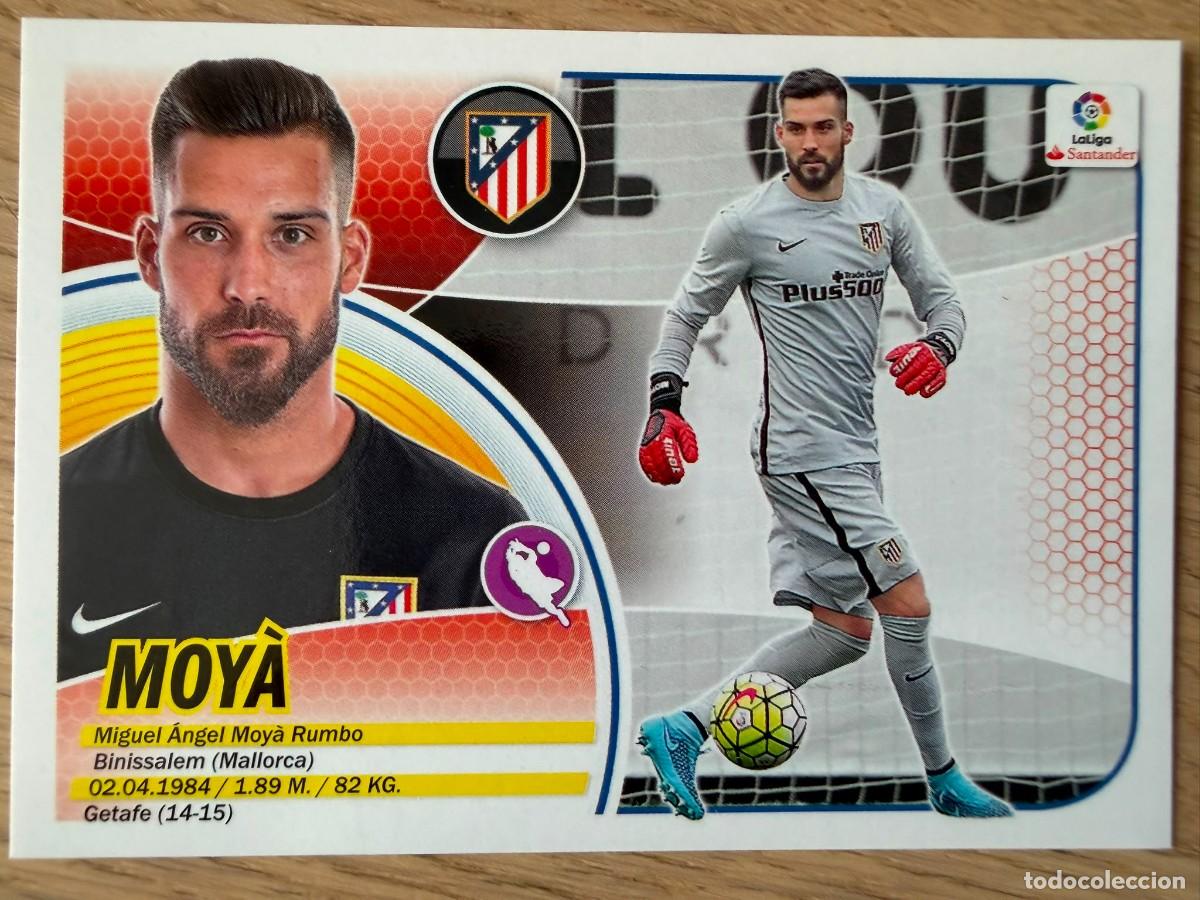 Cromos de f&uacute;tbol: 2 MOYA ATLETICO MADRID 16 17 2016 2017 LIGA SANTANDER COLECCIONES ESTE SIN PEGAR STICKER