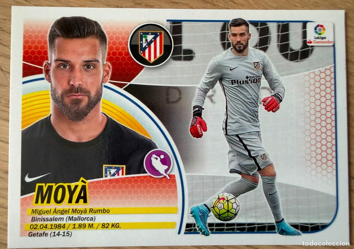 Cromos de f&uacute;tbol: 2 MOYA ATLETICO MADRID 16 17 2016 2017 LIGA SANTANDER COLECCIONES ESTE SIN PEGAR STICKER