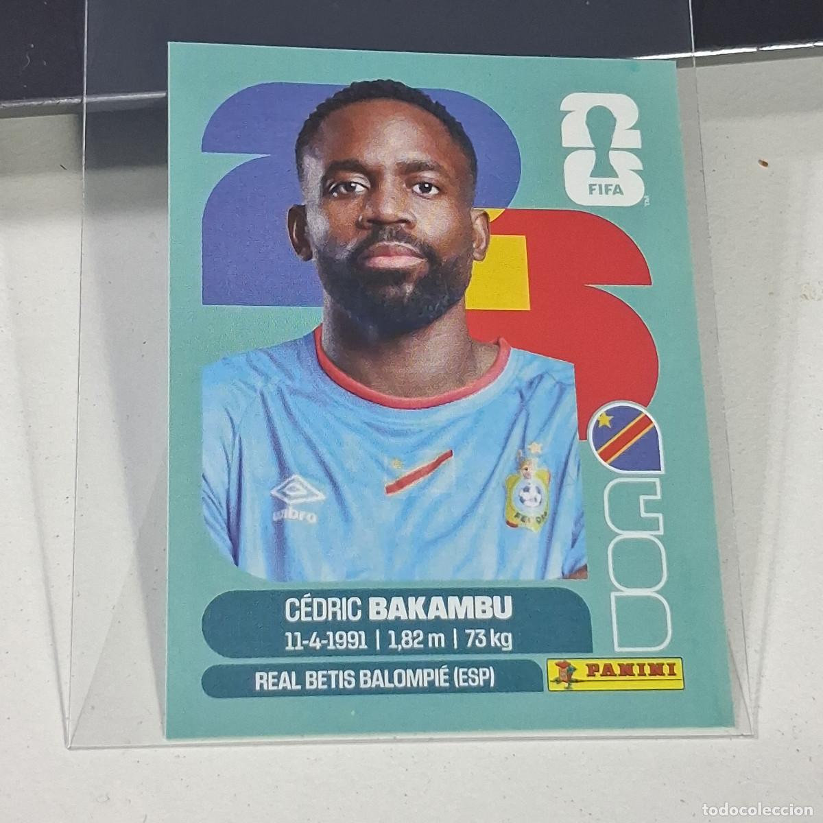 Cromos de f&uacute;tbol: B34 COD19 C&Eacute;DRIC BAKAMBU 19 CONGO COD MUNDIAL FIFA WORLD CUP 2026 STICKER PANINI