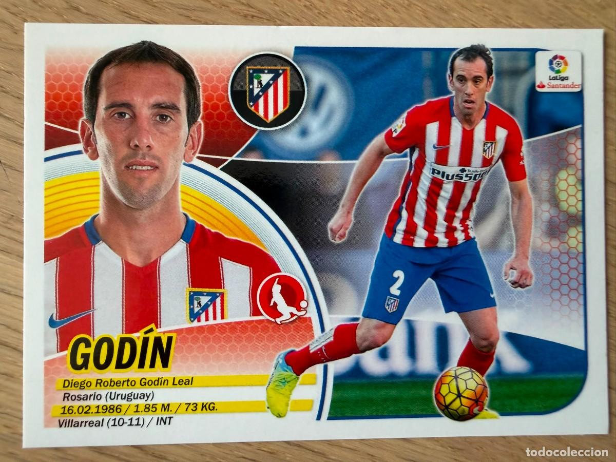 Cromos de f&uacute;tbol: 4 GODIN ATLETICO MADRID 16 17 2016 2017 LIGA SANTANDER COLECCIONES ESTE SIN PEGAR STICKER