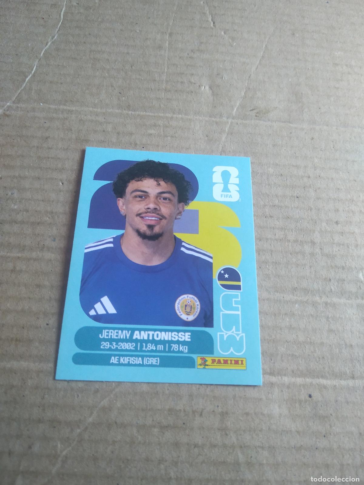 Fu&szlig;ball-Sticker: CUW 18 JEREMY ANTONISSE CURA&Ccedil;AO CROMO FUTBOL PANINI MUNDIAL 2026 WORLD CUP COPA MUNDO