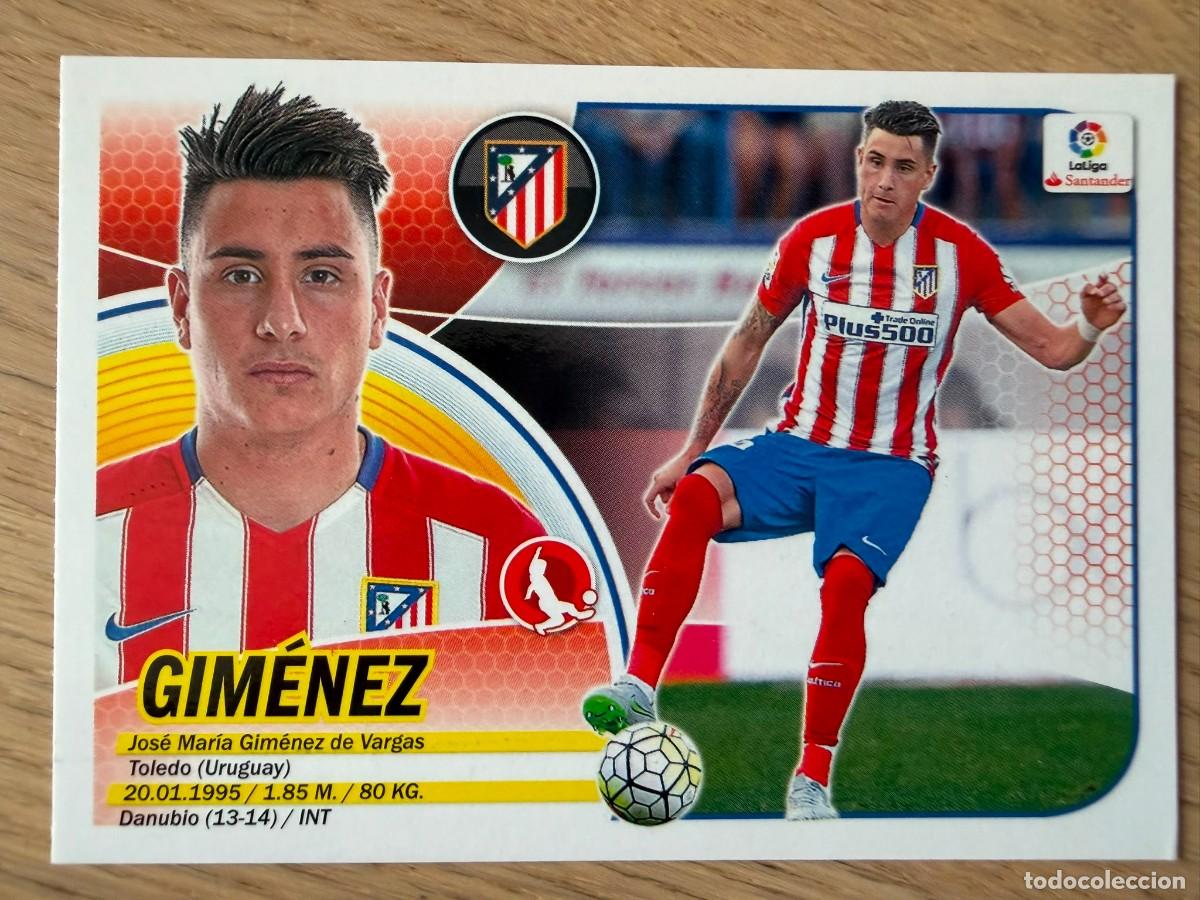 Football Stickers: 5 GIMENEZ ATLETICO MADRID 16 17 2016 2017 LIGA SANTANDER COLECCIONES ESTE SIN PEGAR STICKER