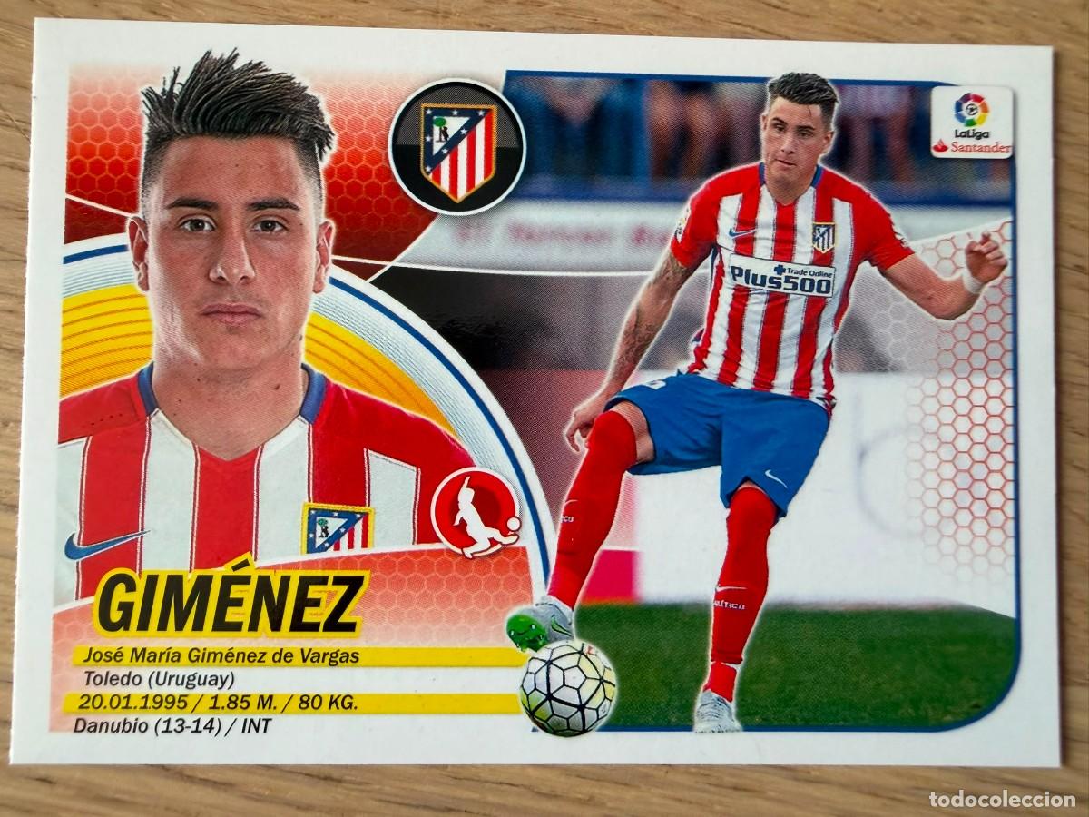 Football Stickers: 5 GIMENEZ ATLETICO MADRID 16 17 2016 2017 LIGA SANTANDER COLECCIONES ESTE SIN PEGAR STICKER