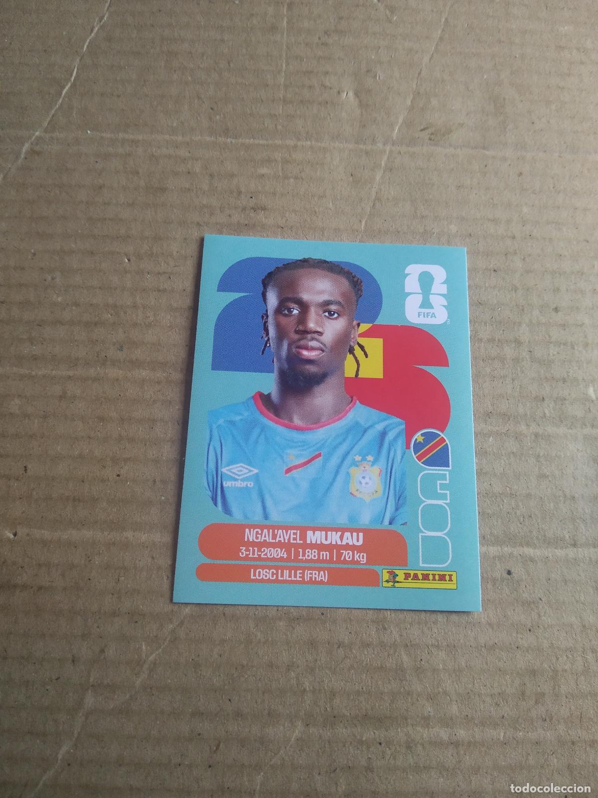 Cromos de Futebol: COD 9 NGAL'AYEL MUKAU CONGO CROMO FUTBOL PANINI MUNDIAL 2026 WORLD CUP COPA MUNDO