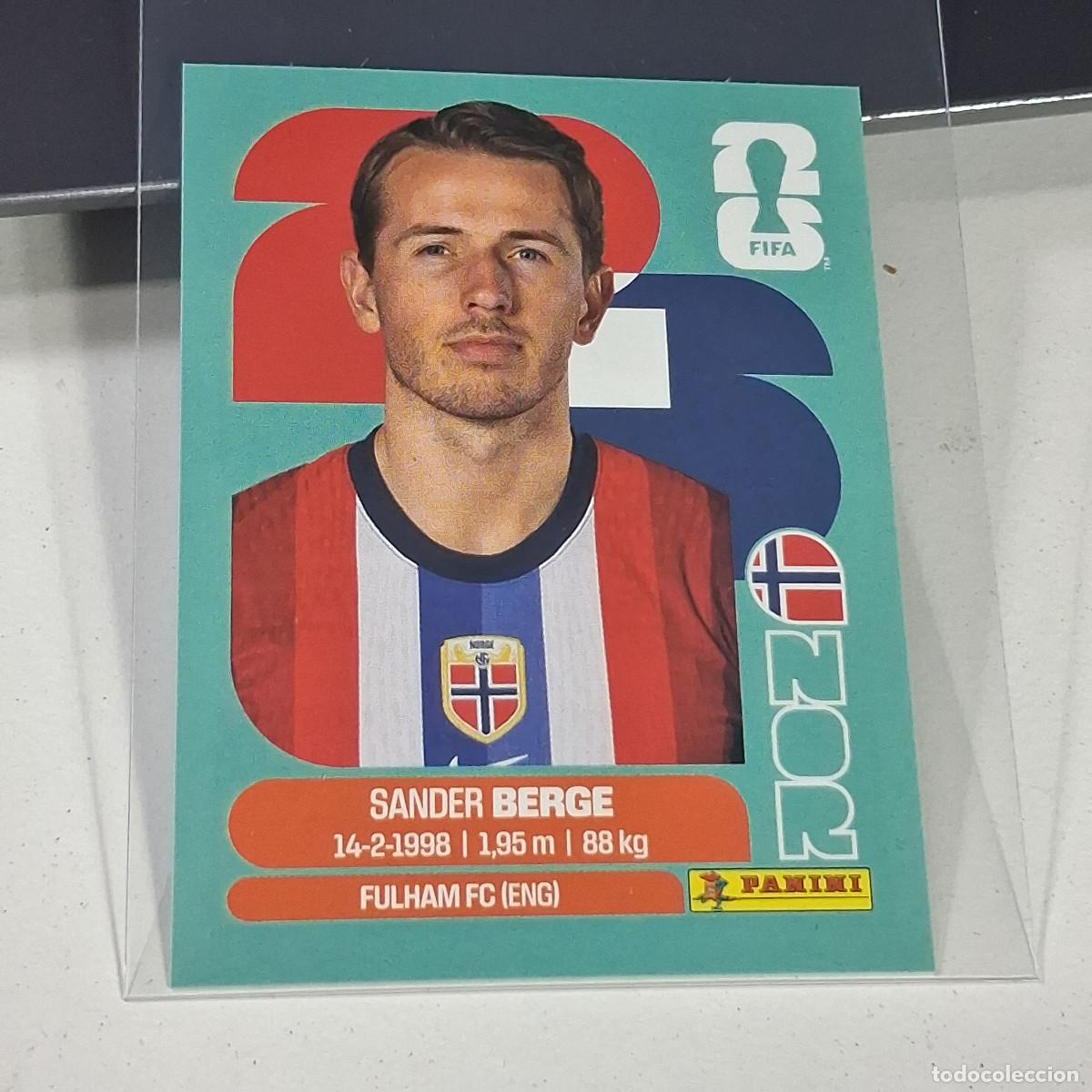 Cromos de f&uacute;tbol: B34 NOR 11 NOR11 SANDER BERGE NORUEGA NORWAY NOR MUNDIAL FIFA WORLD CUP 2026 STICKER PANINI
