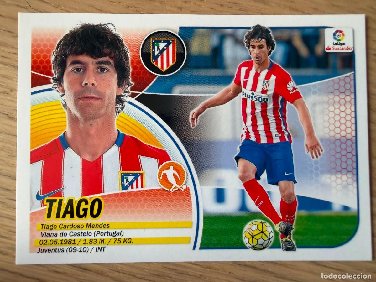 Cromos de f&uacute;tbol: 9A 9 A TIAGO ATLETICO MADRID 16 17 2016 2017 LIGA SANTANDER COLECCIONES ESTE SIN PEGAR STICKER