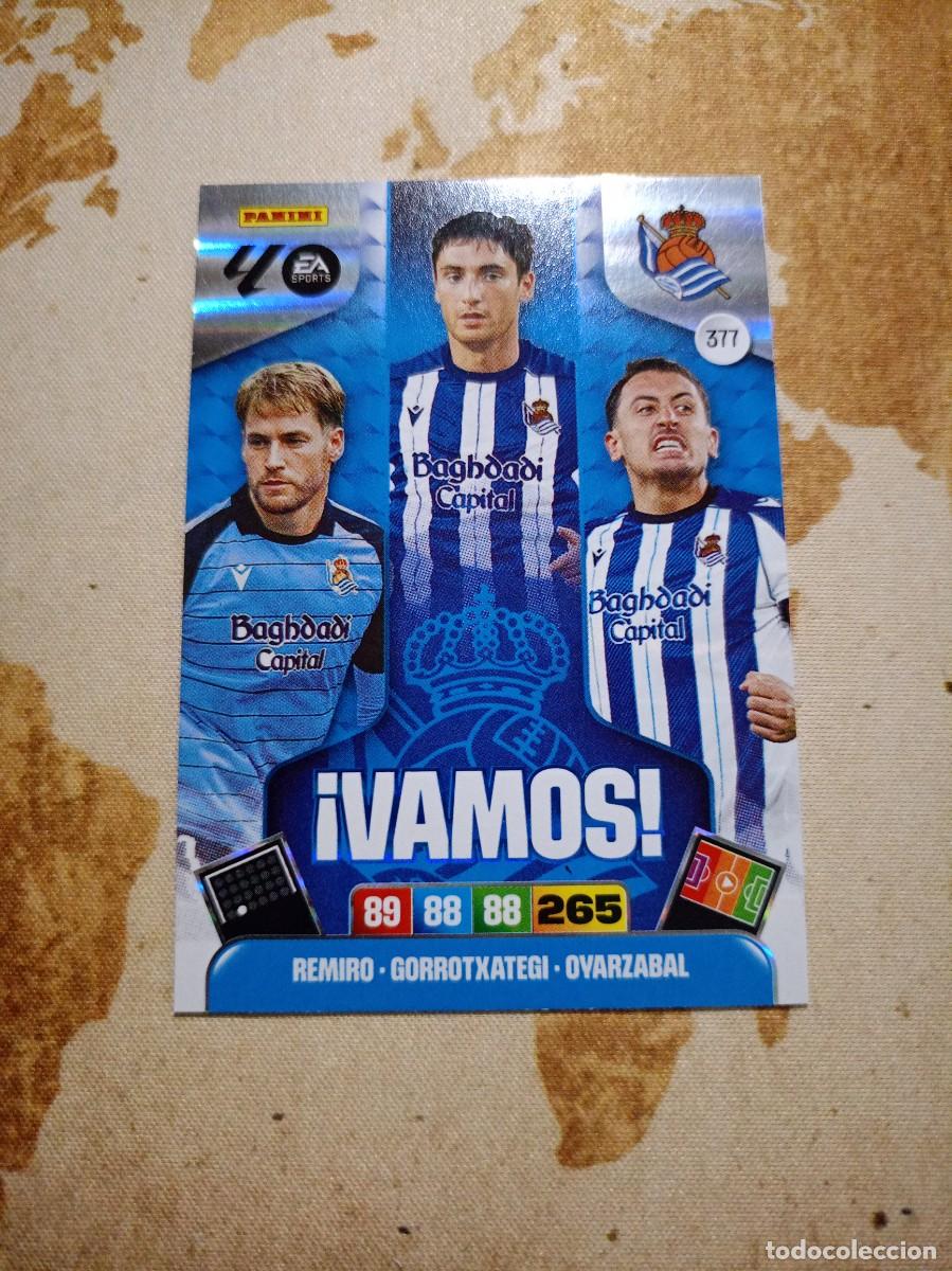 Cromos de f&uacute;tbol: Vamos 377 REAL SOCIEDAD Adrenalyn 2025-26