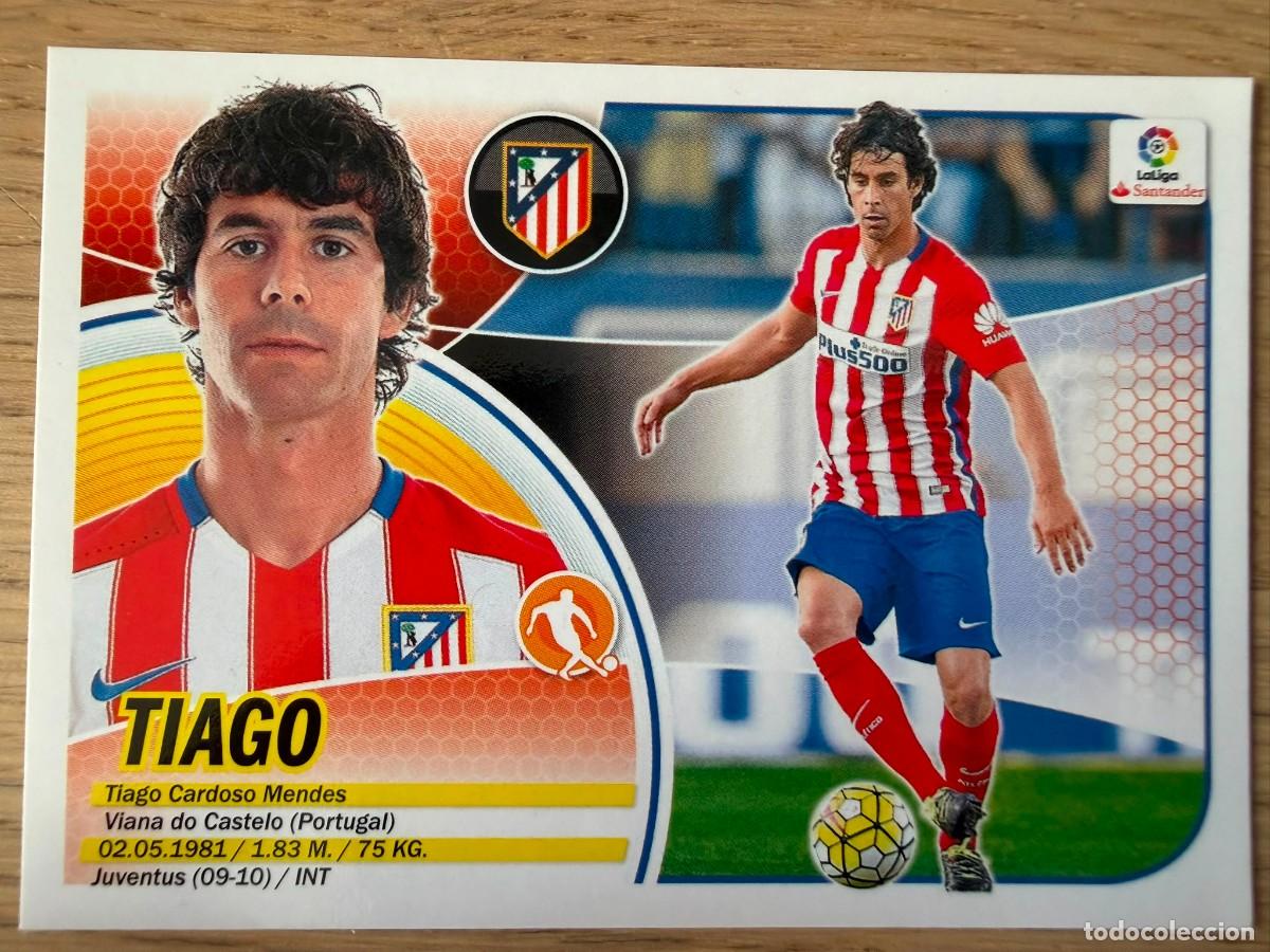 Cromos de f&uacute;tbol: 9A 9 A TIAGO ATLETICO MADRID 16 17 2016 2017 LIGA SANTANDER COLECCIONES ESTE SIN PEGAR STICKER