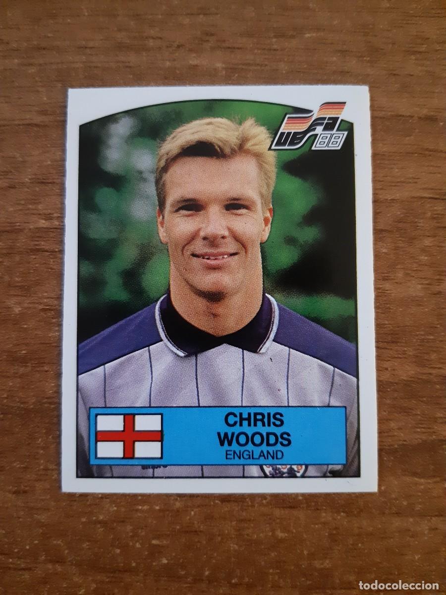 Cromos de f&uacute;tbol: N&deg;161 CHRIS WOODS INGLATERRA EURO 88 PANINI EUROCOPA ALEMANIA 1988. NUNCA PEGADO, SIN PEGAR