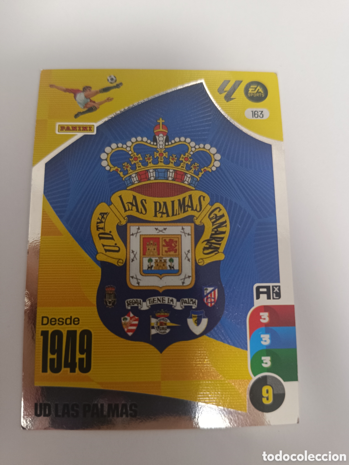 Cromos de f&uacute;tbol: Adrenalyn 24-25 las palmas 163 escudo