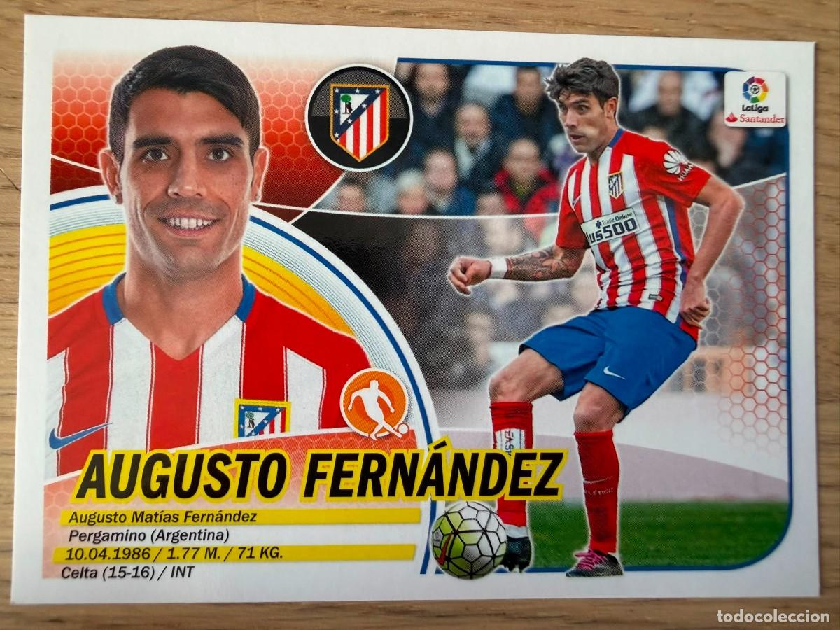 Cromos de f&uacute;tbol: 10 AUGUSTO FERNANDEZ ATLETICO MADRID 16 17 2016 2017 LIGA SANTANDER COLECCIONES ESTE SIN PEGAR