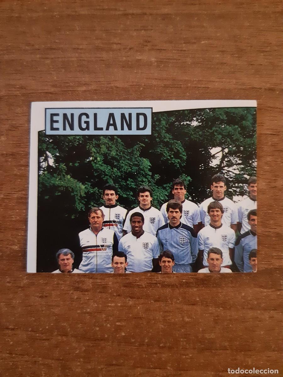 Cromos de f&uacute;tbol: N&deg;153 ALINEACI&Oacute;N ENGLAND INGLATERRA EURO 88 PANINI EUROCOPA ALEMANIA 1988. NUNCA PEGADO, SIN PEGAR