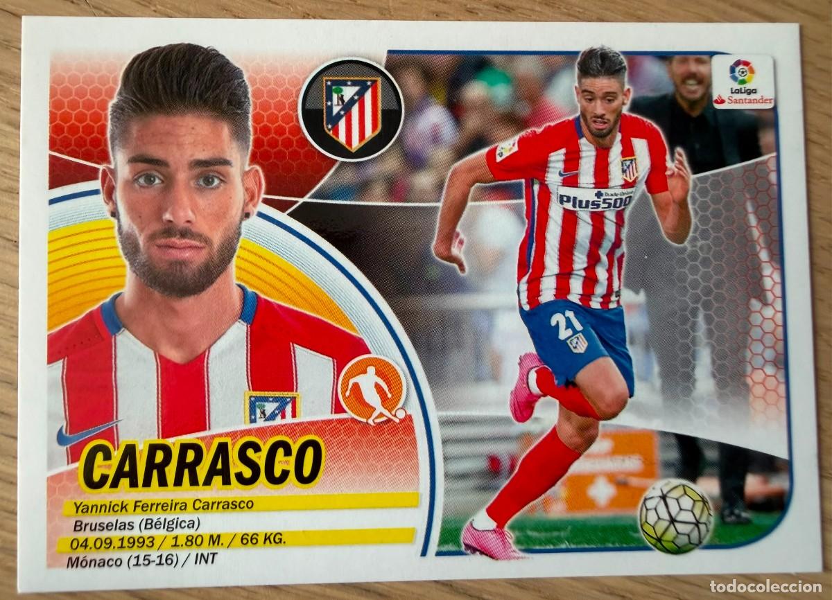 Cromos de f&uacute;tbol: 13 CARRASCO ATLETICO MADRID 16 17 2016 2017 LIGA SANTANDER COLECCIONES ESTE SIN PEGAR STICKER