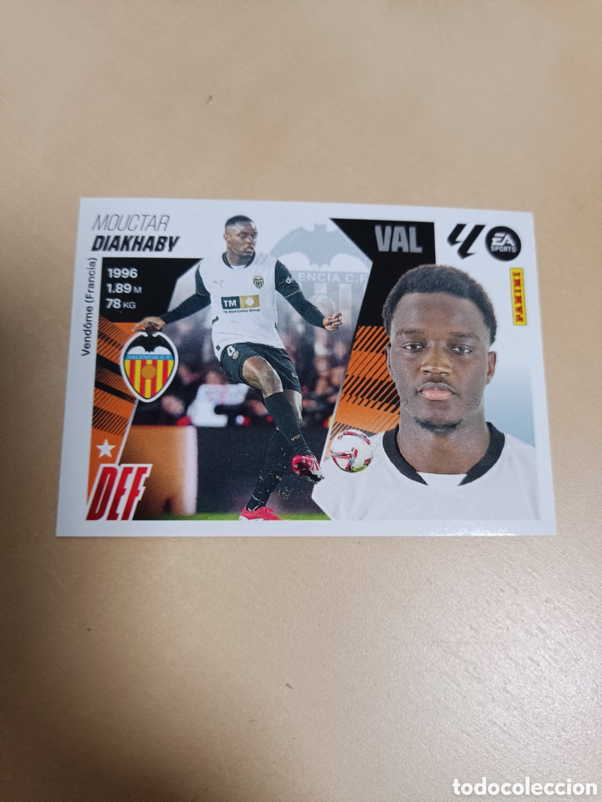 Cromos de f&uacute;tbol: CROMO DIAKHABY VALENCIA CF 7 LIGA ESTE 2025 2026 25 26