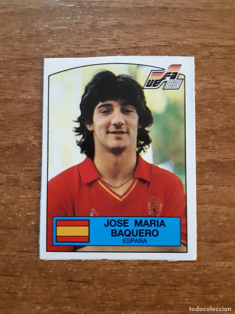 Cromos de f&uacute;tbol: N&deg;151 JOSE MARI BAQUERO ESPA&Ntilde;A EURO 88 PANINI EUROCOPA ALEMANIA 1988. NUNCA PEGADO, SIN PEGAR