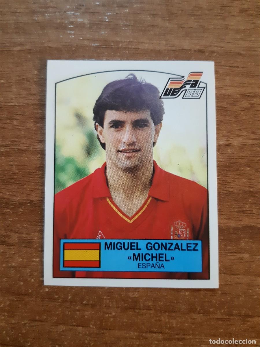 Cromos de f&uacute;tbol: N&deg;144 MICHEL ESPA&Ntilde;A EURO 88 PANINI EUROCOPA ALEMANIA 1988. NUNCA PEGADO, SIN PEGAR
