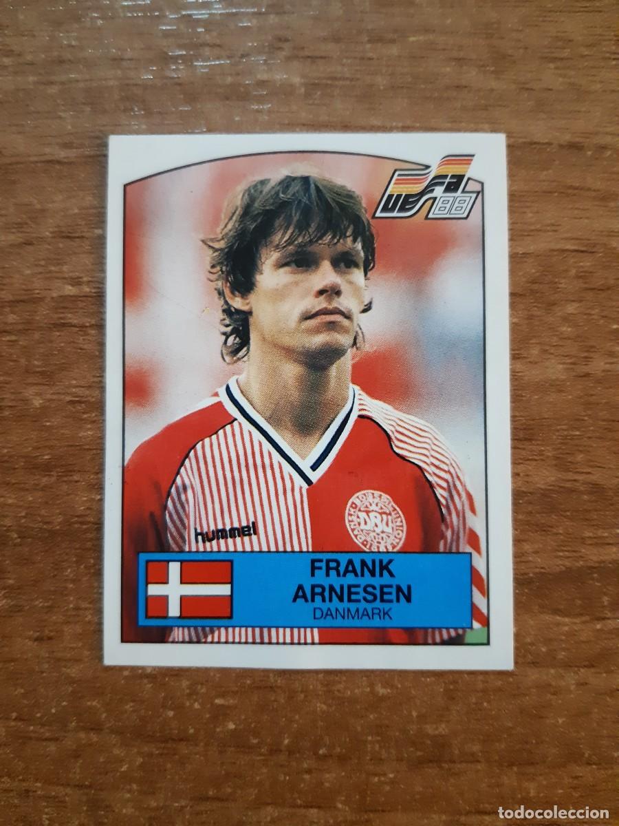 Cromos de f&uacute;tbol: N&deg;120 FRANK ARNESEN DINAMARCA EURO 88 PANINI EUROCOPA ALEMANIA 1988. NUNCA PEGADO, SIN PEGAR