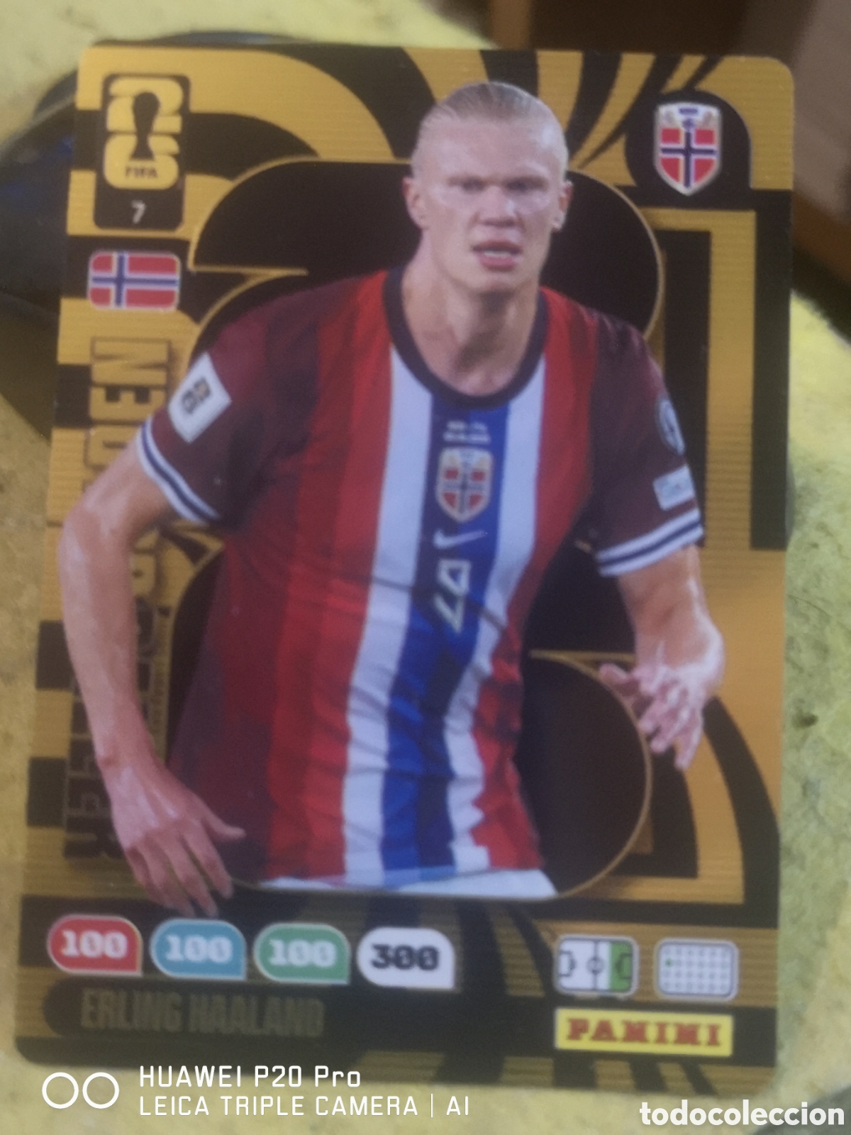 Cromos de f&uacute;tbol: ERLING HAALAND ADRENALYN FIFA WORLD CUP 2026 GOLDEN BALLER 7