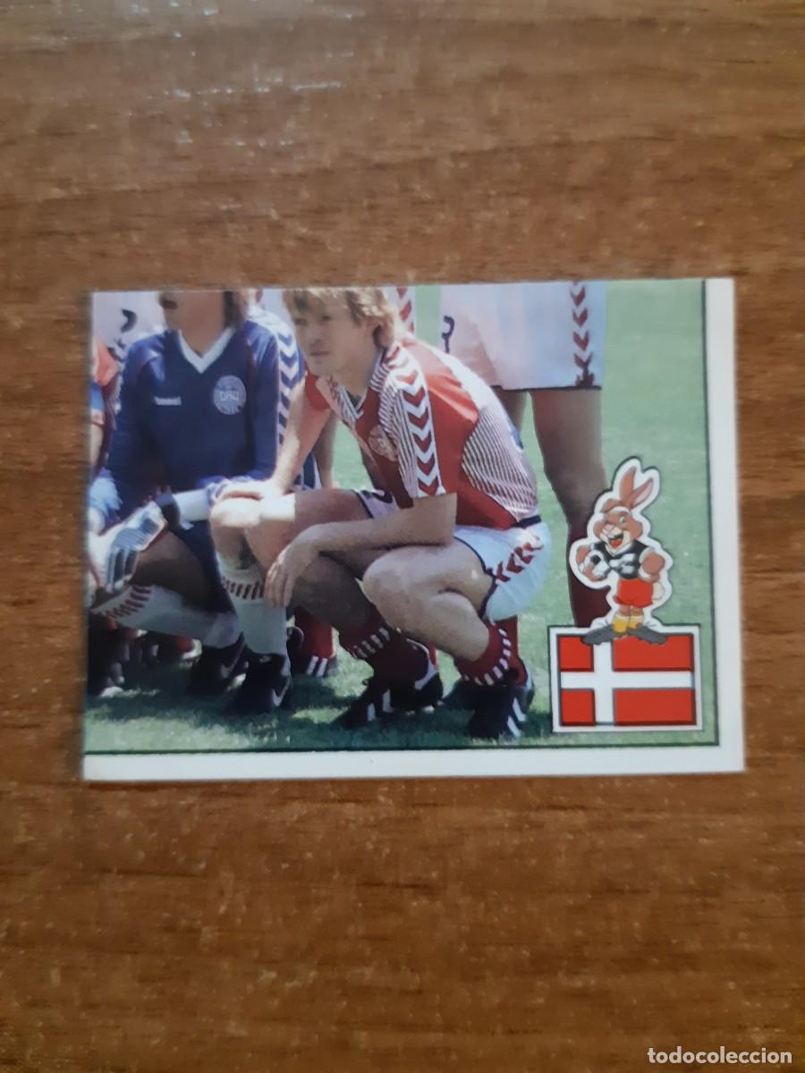 Cromos de f&uacute;tbol: N&deg;102 ALINEACI&Oacute;N DINAMARCA 4/4 EURO 88 PANINI EUROCOPA ALEMANIA 1988. NUNCA PEGADO, SIN PEGAR