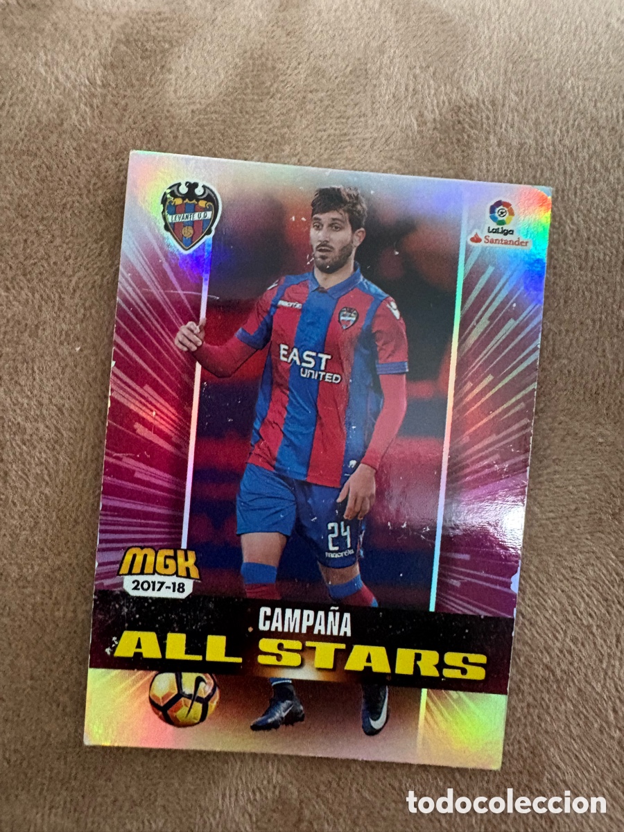 Cromos de f&uacute;tbol: Megacracks 2017 2018 17 18 panini Campa&ntilde;a all stars n&deg; 376 Levante