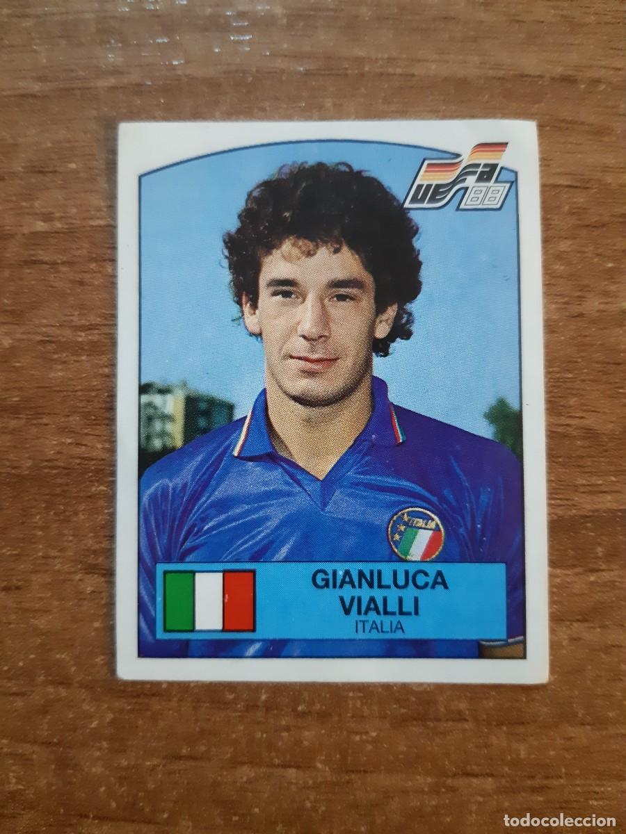 Cromos de f&uacute;tbol: N&deg;97 GIANLUCA VIALLI ITALIA EURO 88 PANINI EUROCOPA ALEMANIA 1988. NUNCA PEGADO, SIN PEGAR