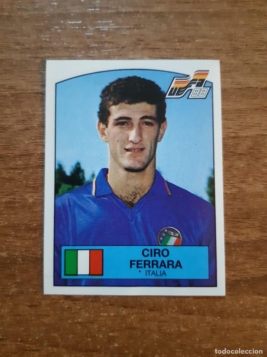 Cromos de f&uacute;tbol: N&deg;82 CIRO FERRARA ITALIA EURO 88 PANINI EUROCOPA ALEMANIA 1988. NUNCA PEGADO, SIN PEGAR