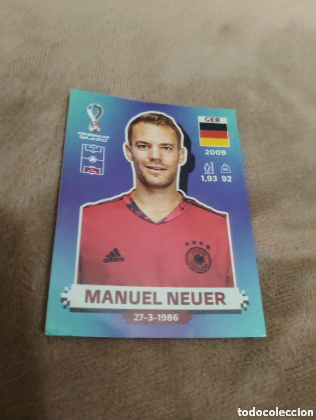 Cromos de f&uacute;tbol: GER 3 GER3 MANUEL NEUER ALEMANIA ⚽ PANINI MUNDIAL WORLD CUP QATAR 2022 STICKER ⚽