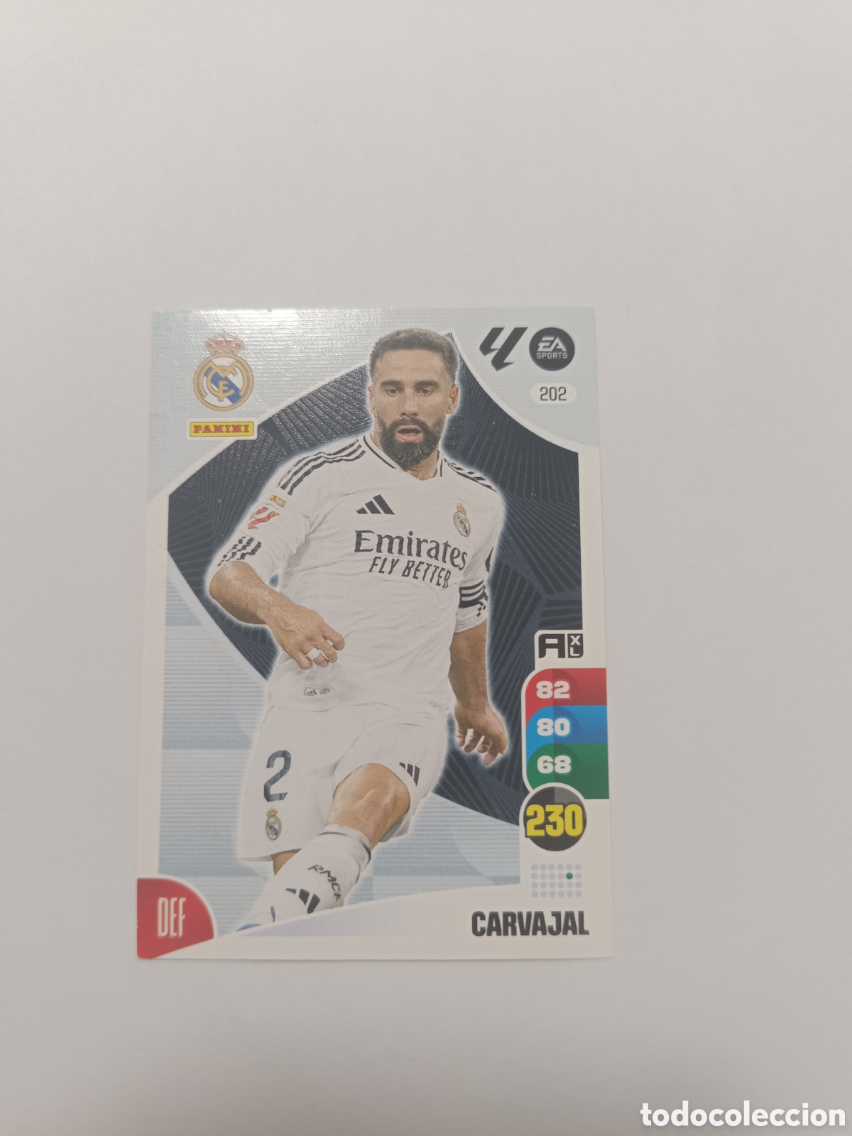 Cromos de f&uacute;tbol: Adrenalyn 24-25 real Madrid 202 Carvajal