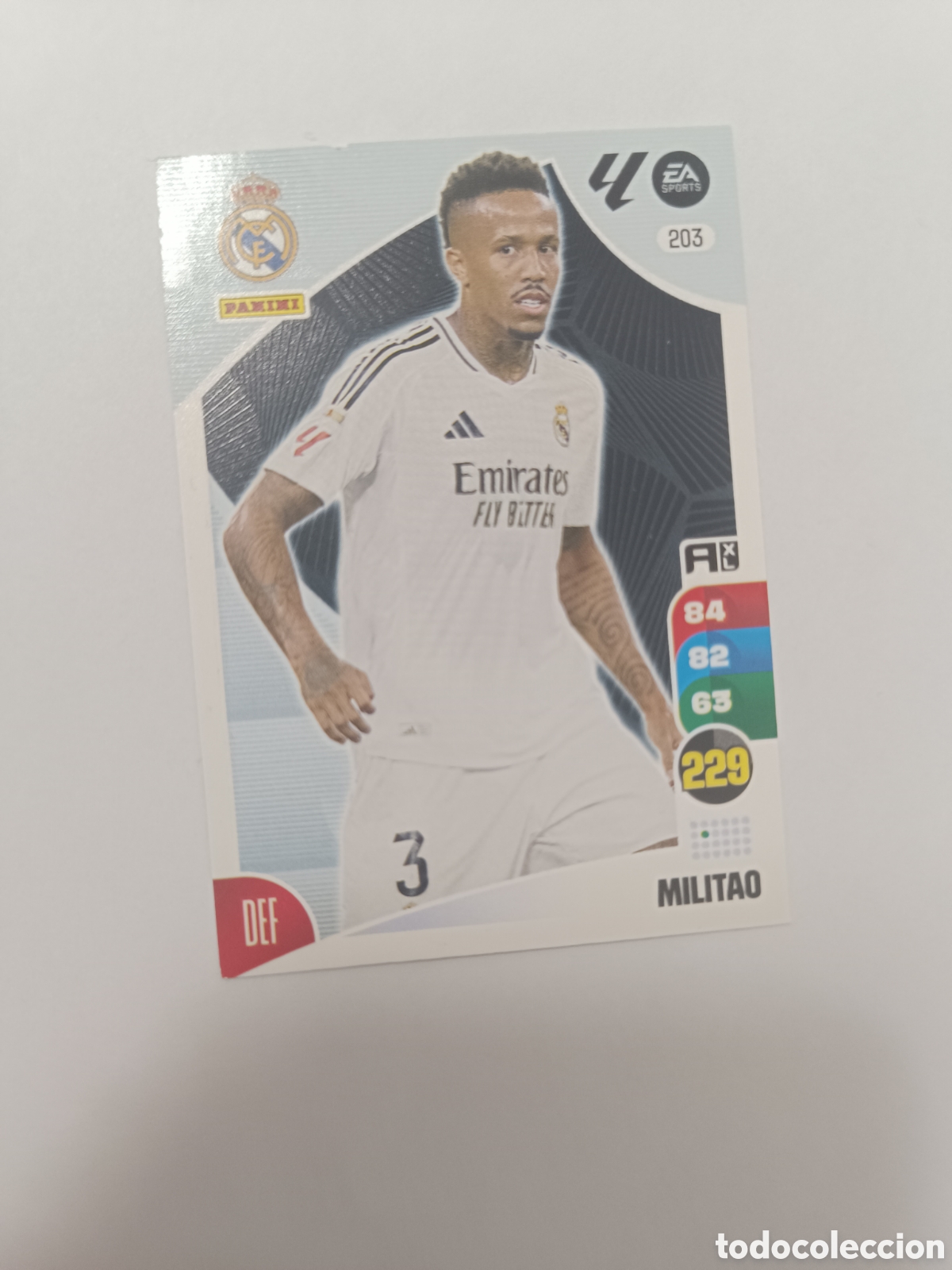 Cromos de f&uacute;tbol: Adrenalyn 24-25 real Madrid 203 militao
