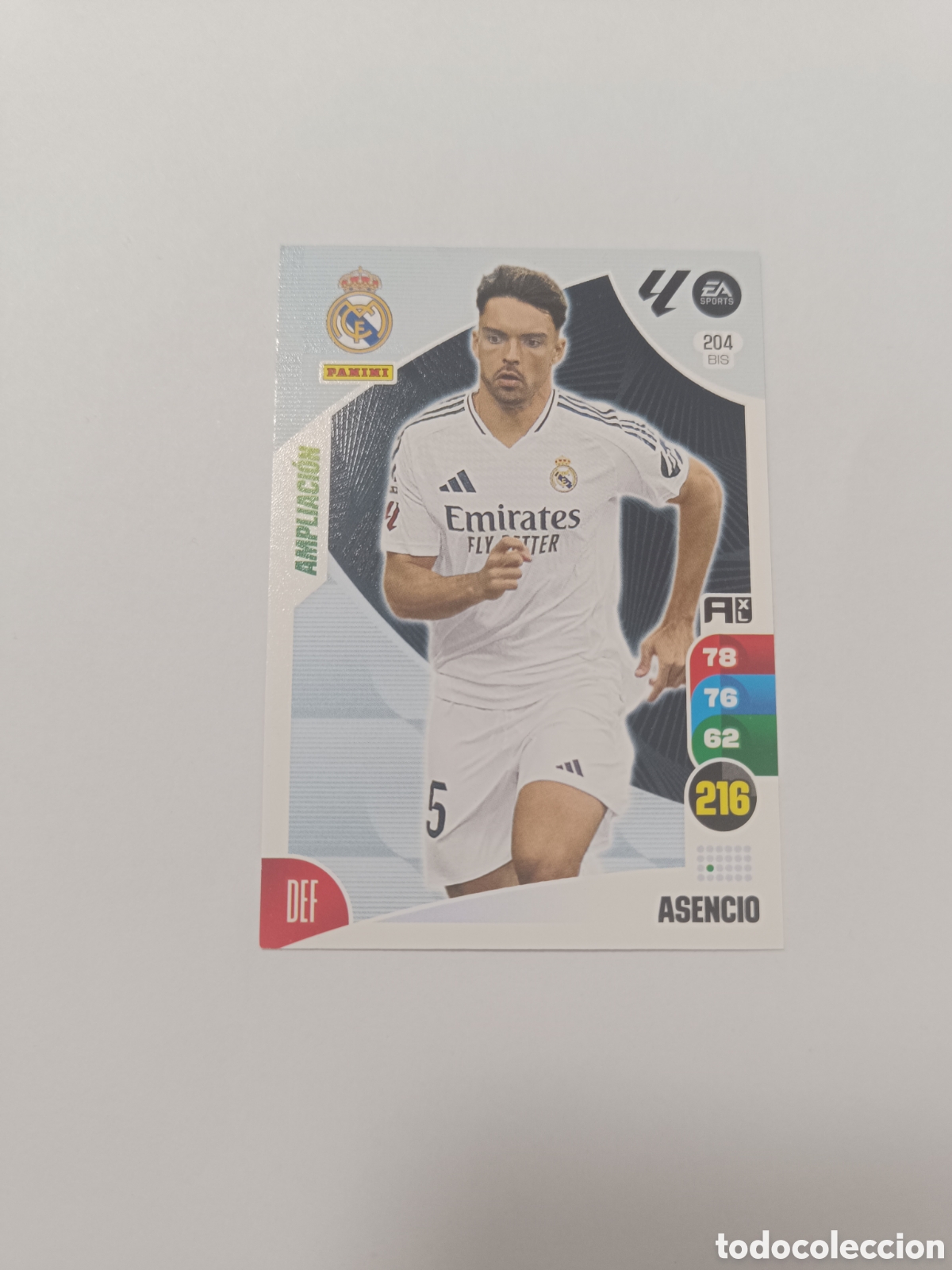 Cromos de f&uacute;tbol: Adrenalyn 24-25 real Madrid 204 bis asencio