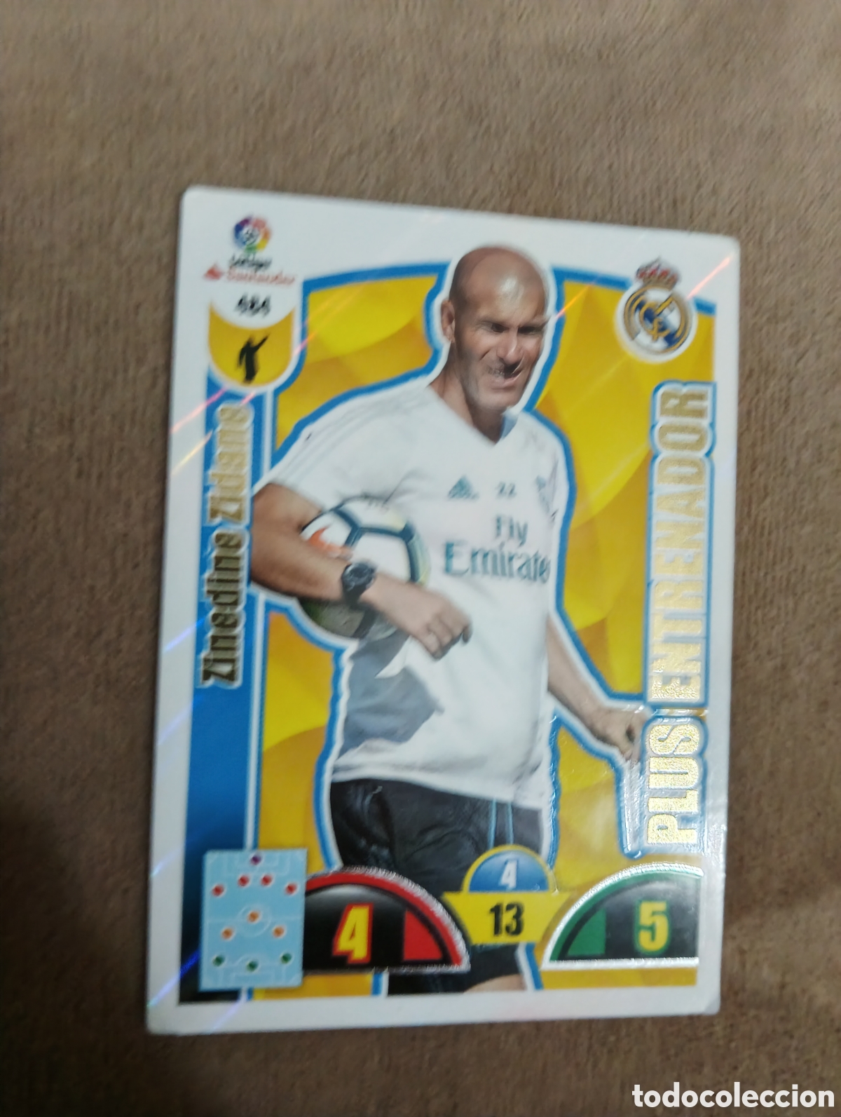 Cromos de f&uacute;tbol: Adrenalyn PLUS ENTRENADOR 484 ZINEDINE ZIDANE 2017-18