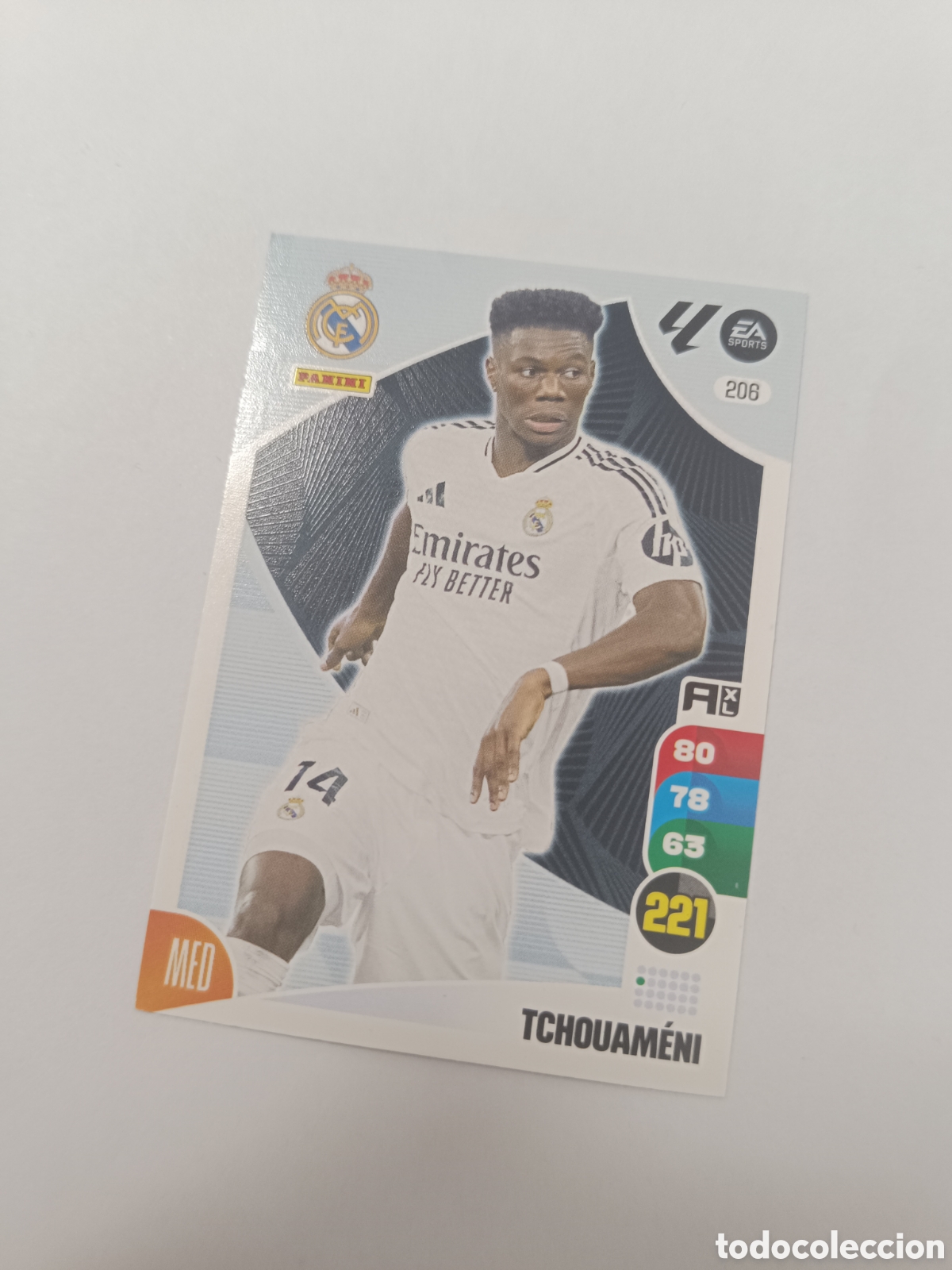 Cromos de f&uacute;tbol: Adrenalyn 24-25 real Madrid 206 tchouameni