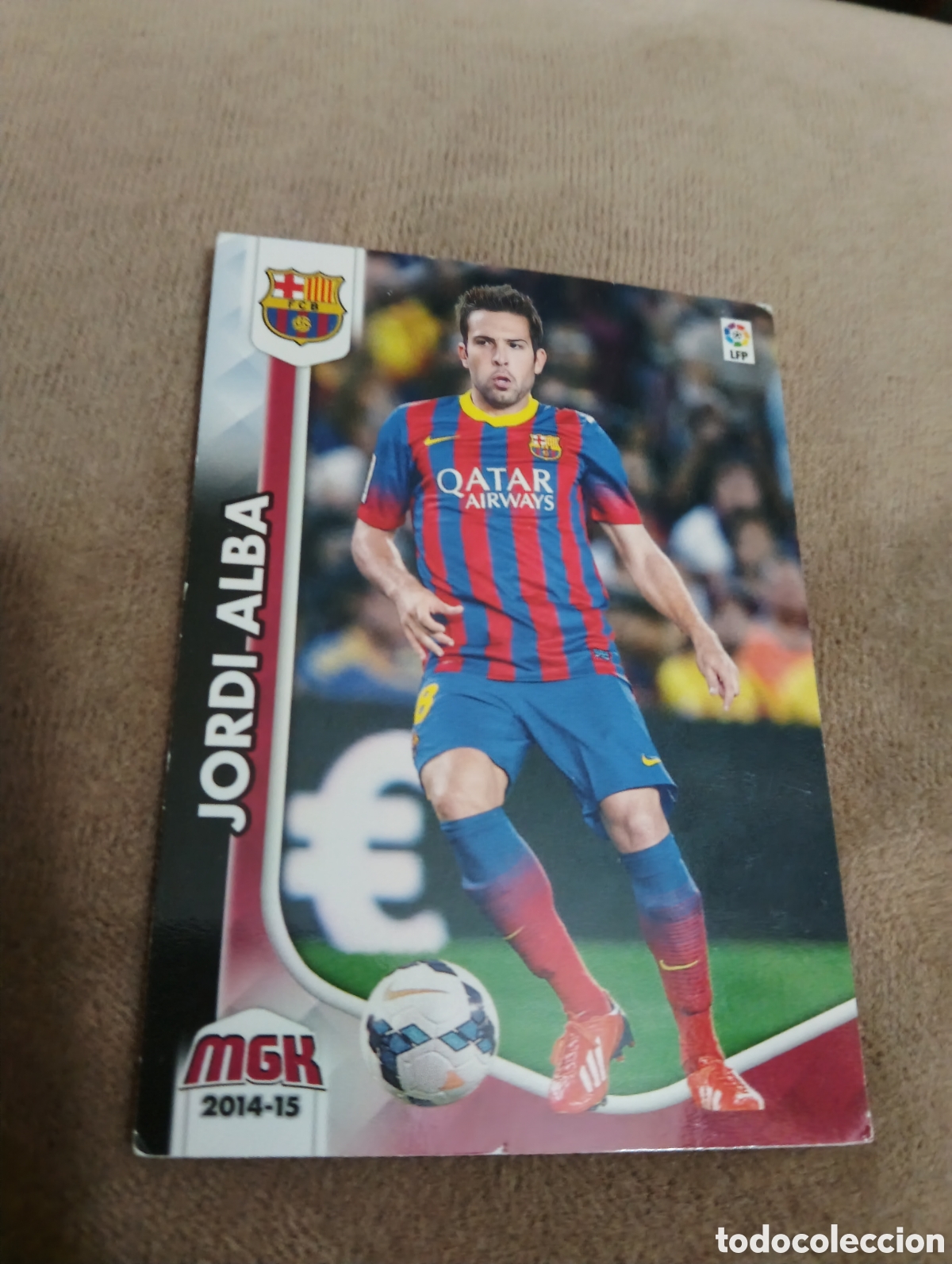 Cromos de f&uacute;tbol: Jordi Alba 61 megacracks 2014-2015 MGK
