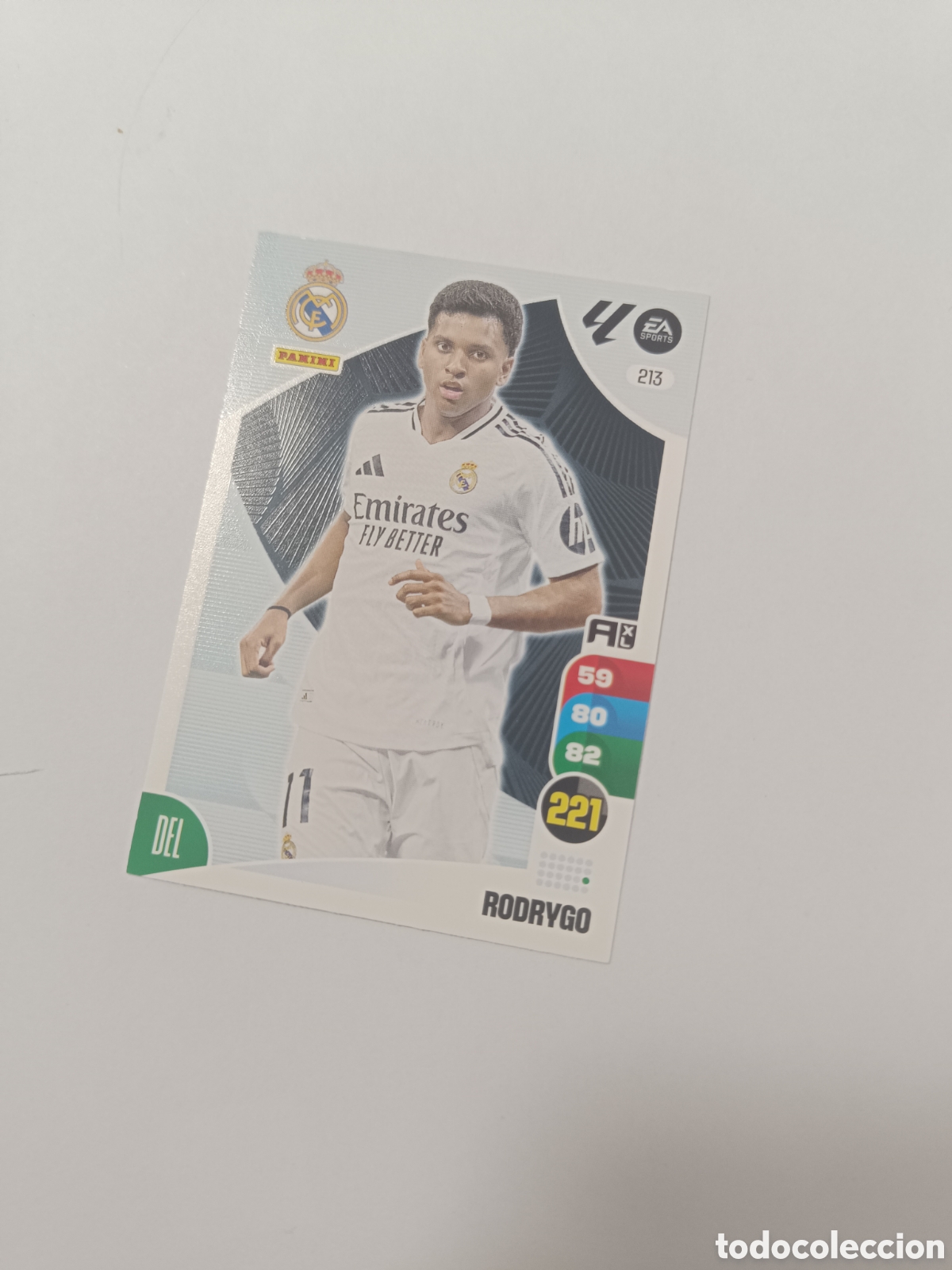 Cromos de f&uacute;tbol: Adrenalyn 24-25 real Madrid 213 rodrygo