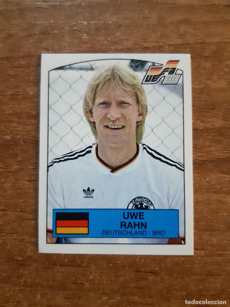 Cromos de f&uacute;tbol: N&deg;67 UWE RAHN ALEMANIA EURO 88 PANINI EUROCOPA ALEMANIA 1988. NUNCA PEGADO, SIN PEGAR