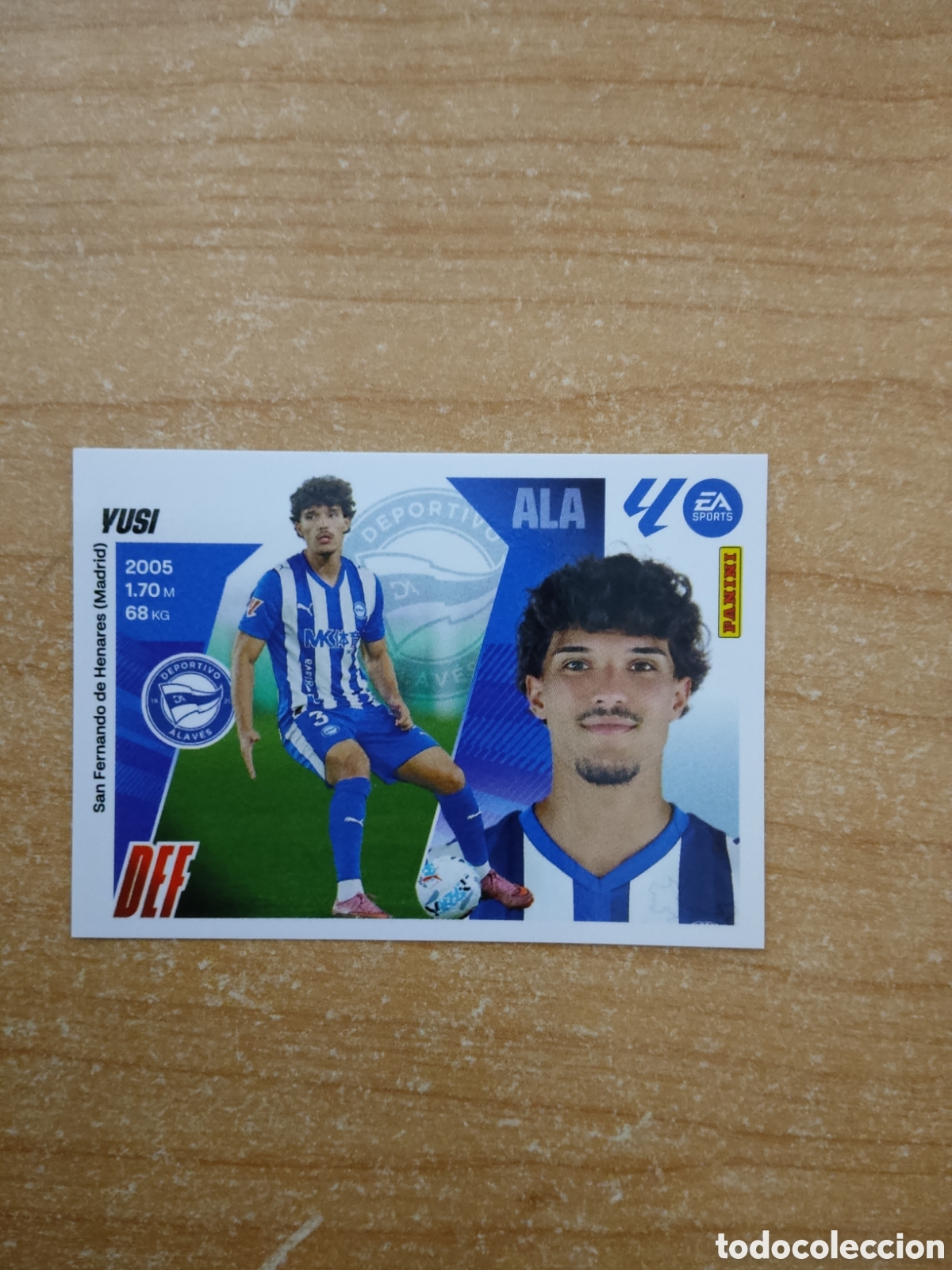 Cromos de f&uacute;tbol: 6 BIS YUSI ALAVES LIGA ESTE 2025 2026
