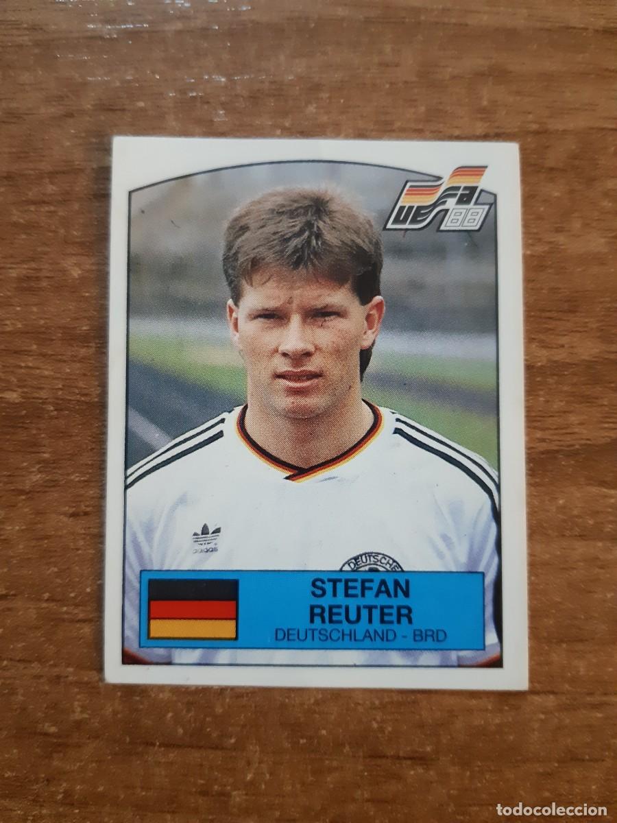Cromos de f&uacute;tbol: N&deg;62 STEFAN REUTER ALEMANIA EURO 88 PANINI EUROCOPA ALEMANIA 1988. NUNCA PEGADO, SIN PEGAR