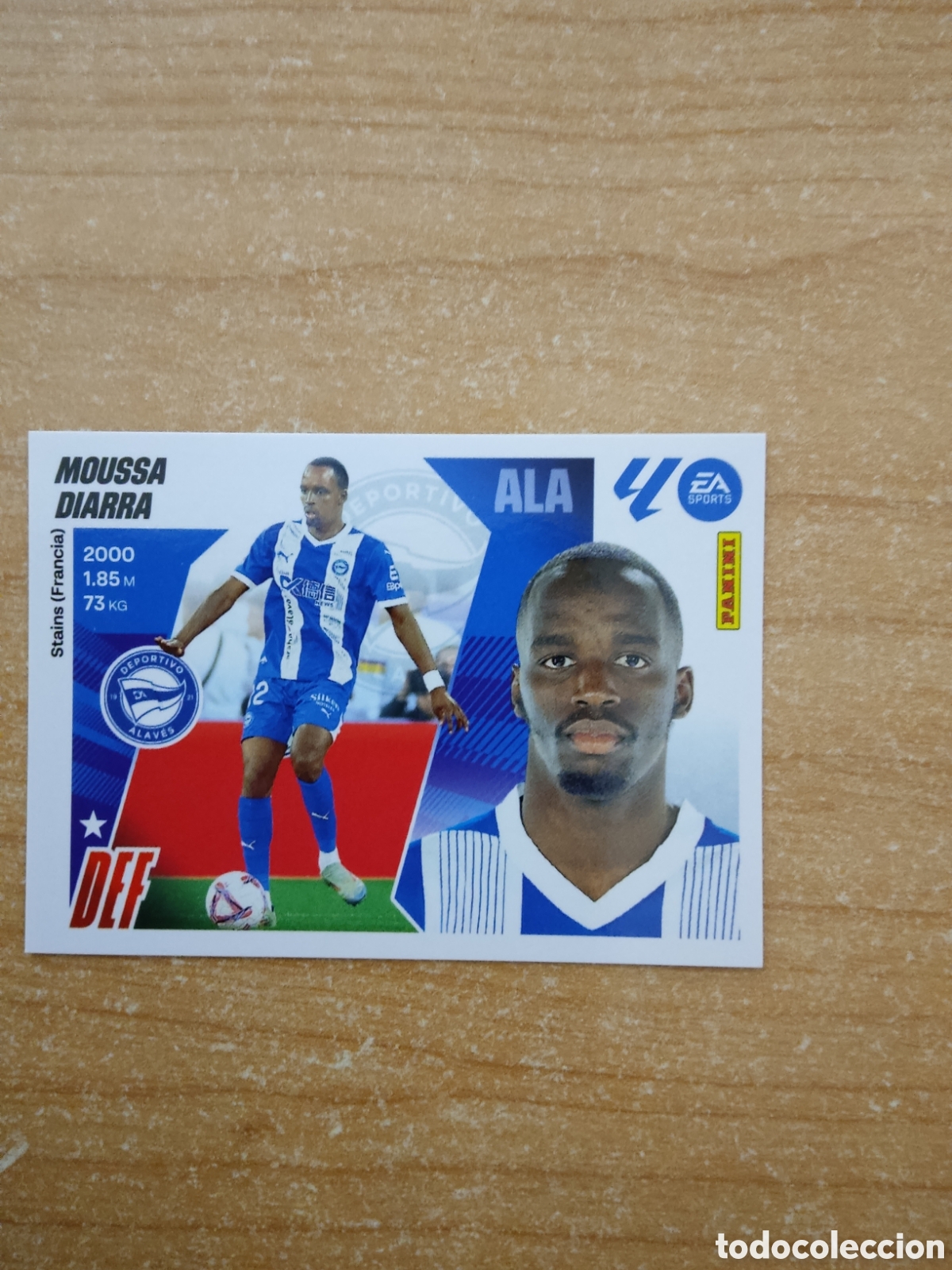 Cromos de f&uacute;tbol: 9 MOUSSA DIARRA ALAVES LIGA ESTE 2025 2026