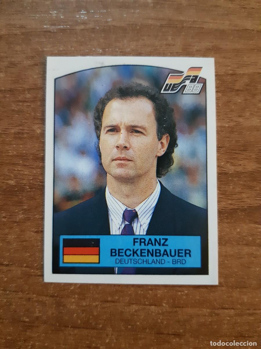Cromos de f&uacute;tbol: N&deg;51 FRANZ BECKENBAUER ALEMANIA EURO 88 PANINI EUROCOPA ALEMANIA 1988. NUNCA PEGADO, SIN PEGAR